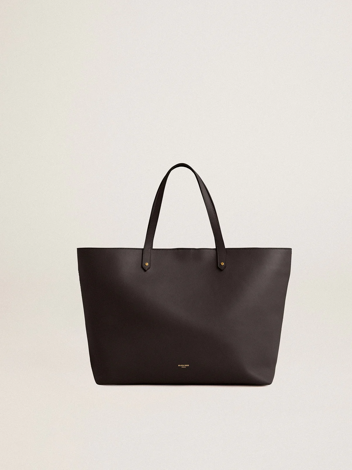Women | Black Pasadena Bag Made Of Smooth Leather with Gold Logo | Black - Image 3