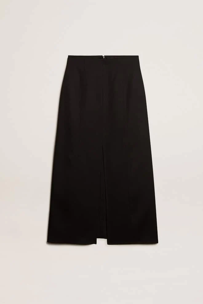 Women | Black Pencil Skirt | Black - Image 2