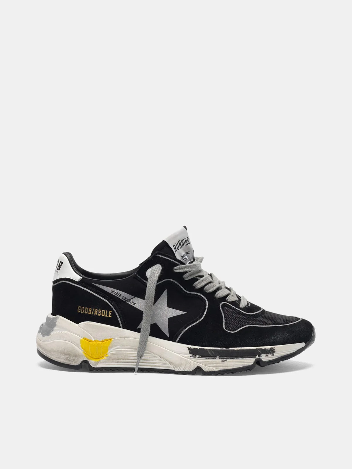 Women | Black Running Sole Sneakers with Silver Star - Image 5