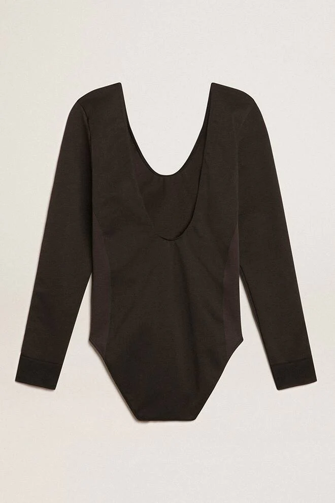 Women | Black Star Collection Body with Black Stars On The Arms | Black x Dark Grey - Image 3