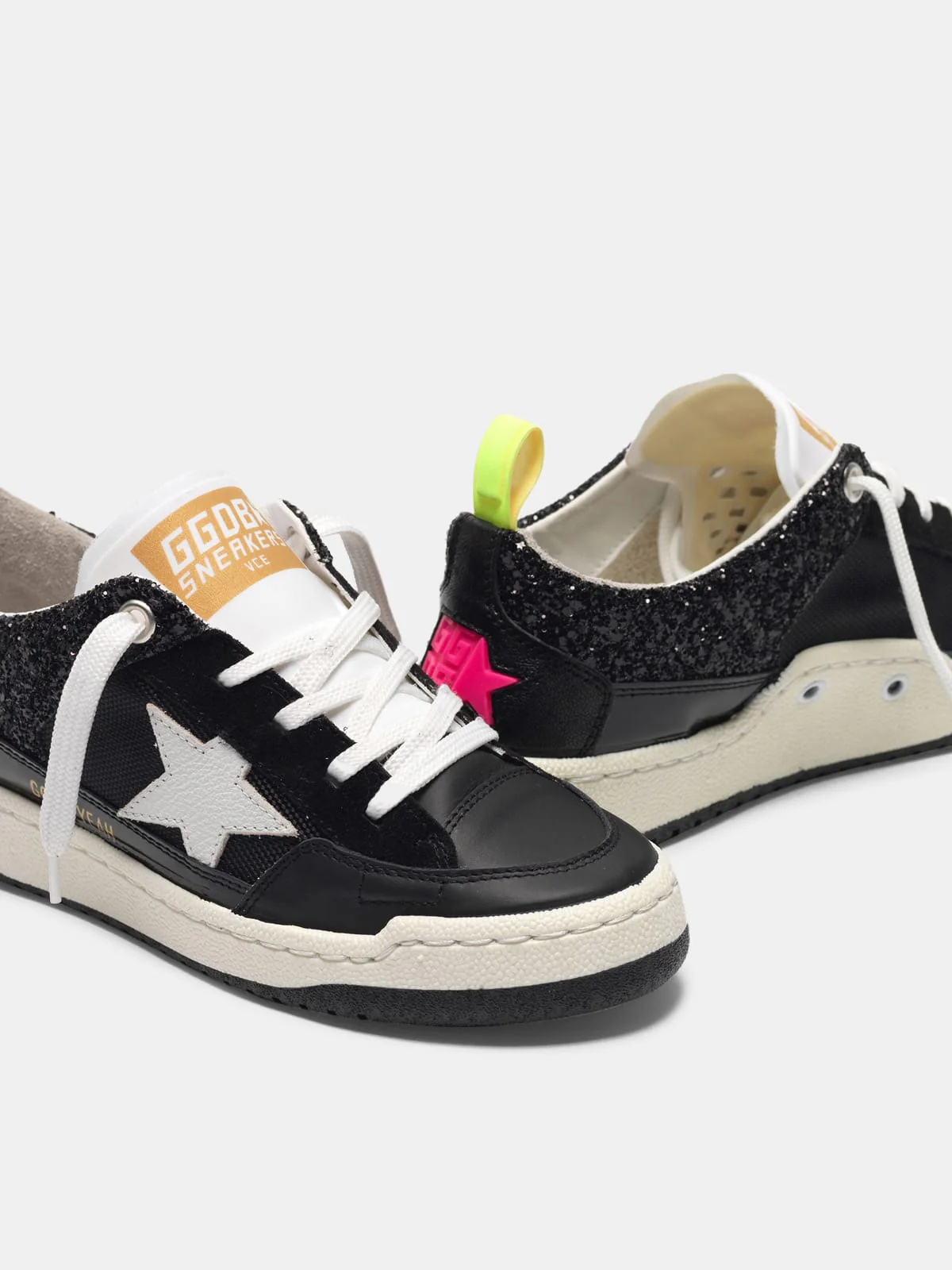 Women | Black Yeah! Sneakers with White Star - Image 7