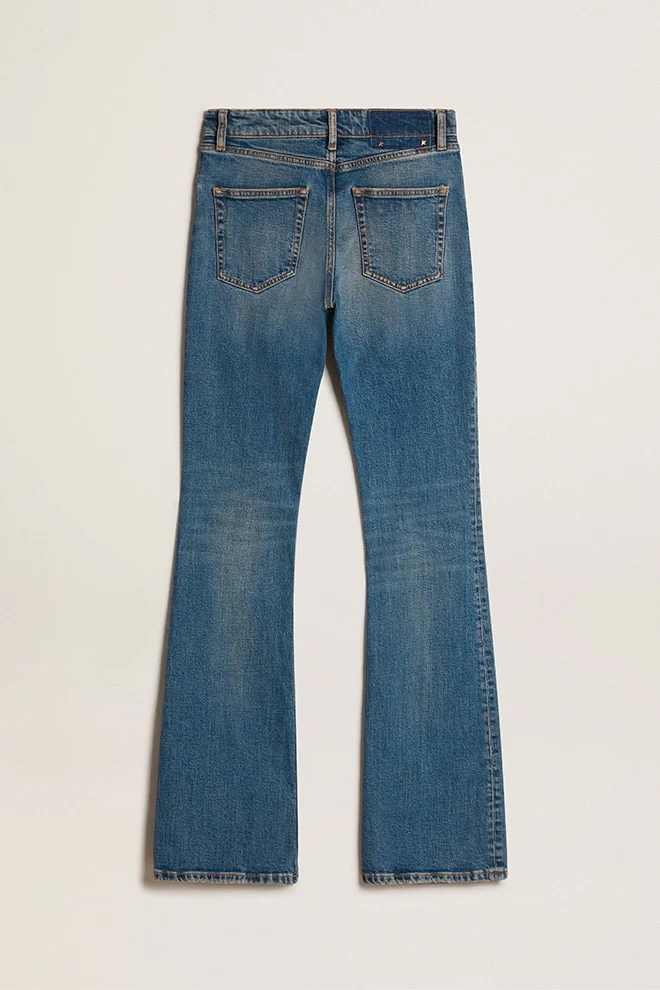 Women | Blue Jeans Elasticated Fabric | Blue - Image 10