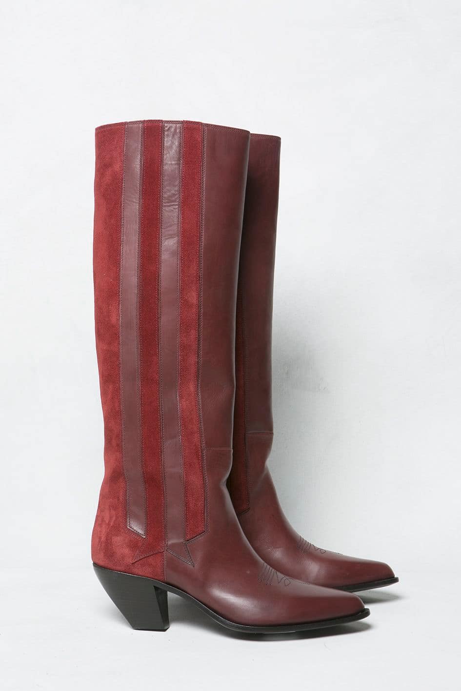 Women | Boots Nebbia Burgundy Leather - Image 2