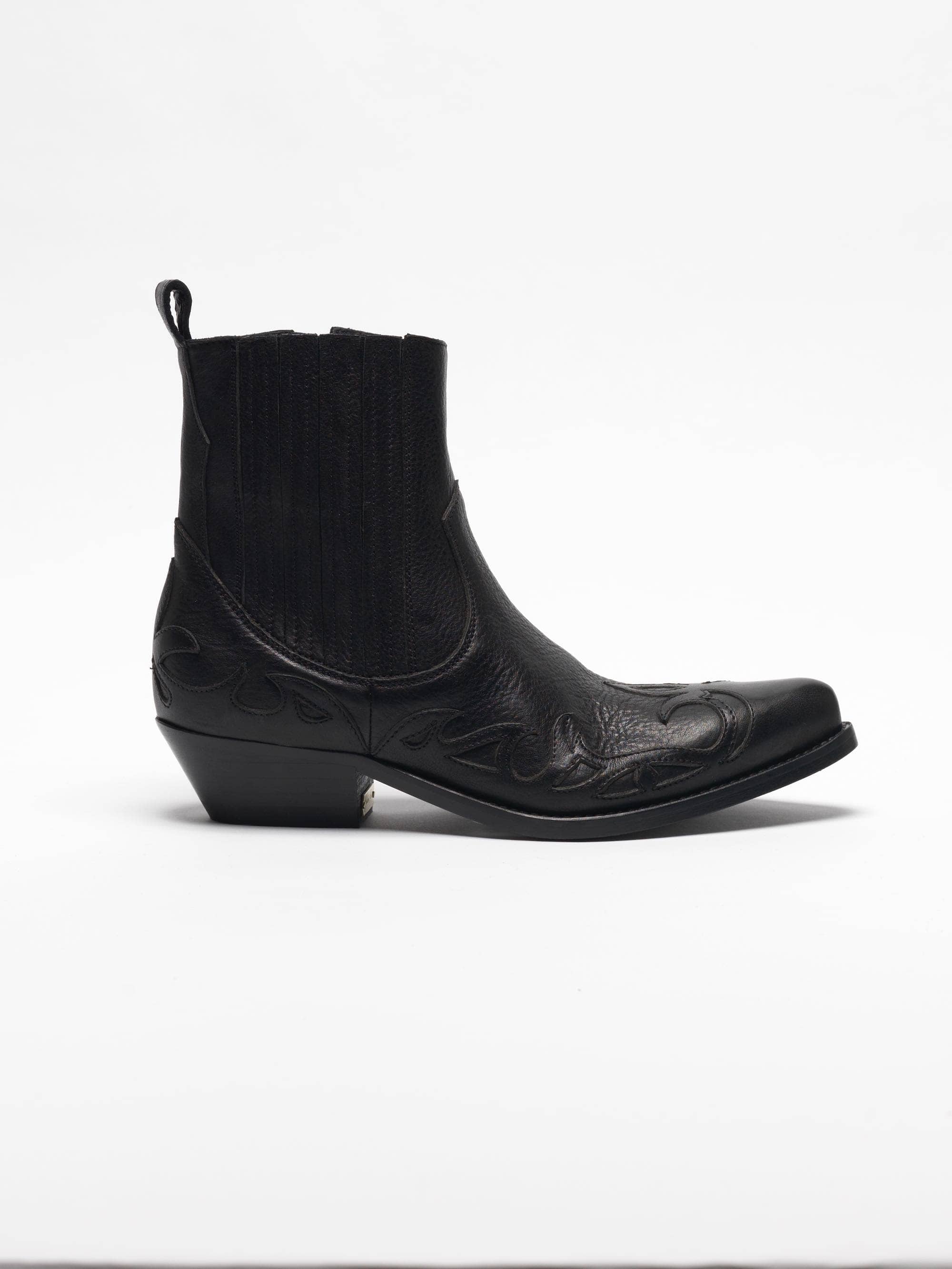 Women | Boots Santiago Black Leather - Image 6