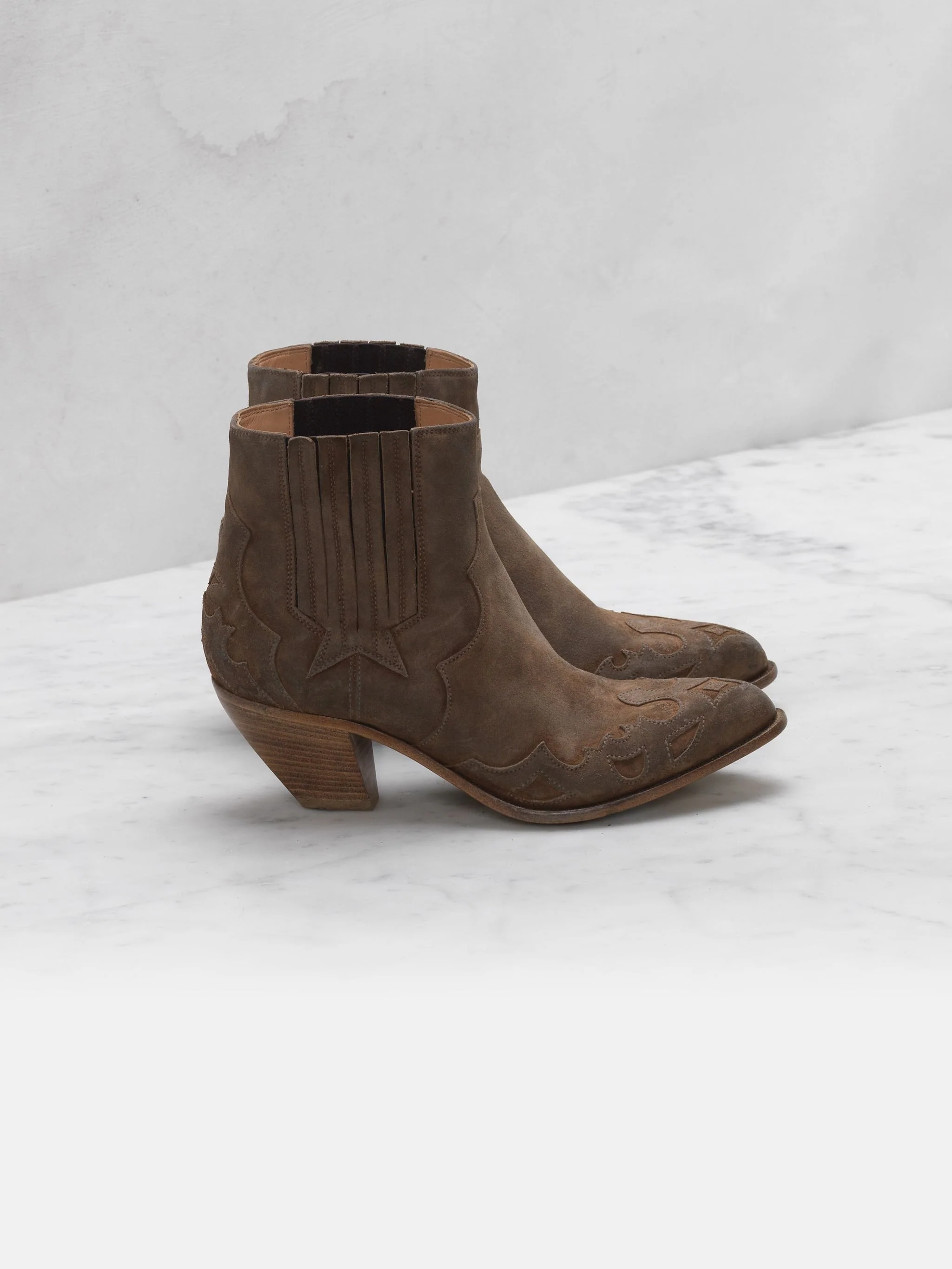Women | Boots Sunset Flowers Walnut Suede - Image 6