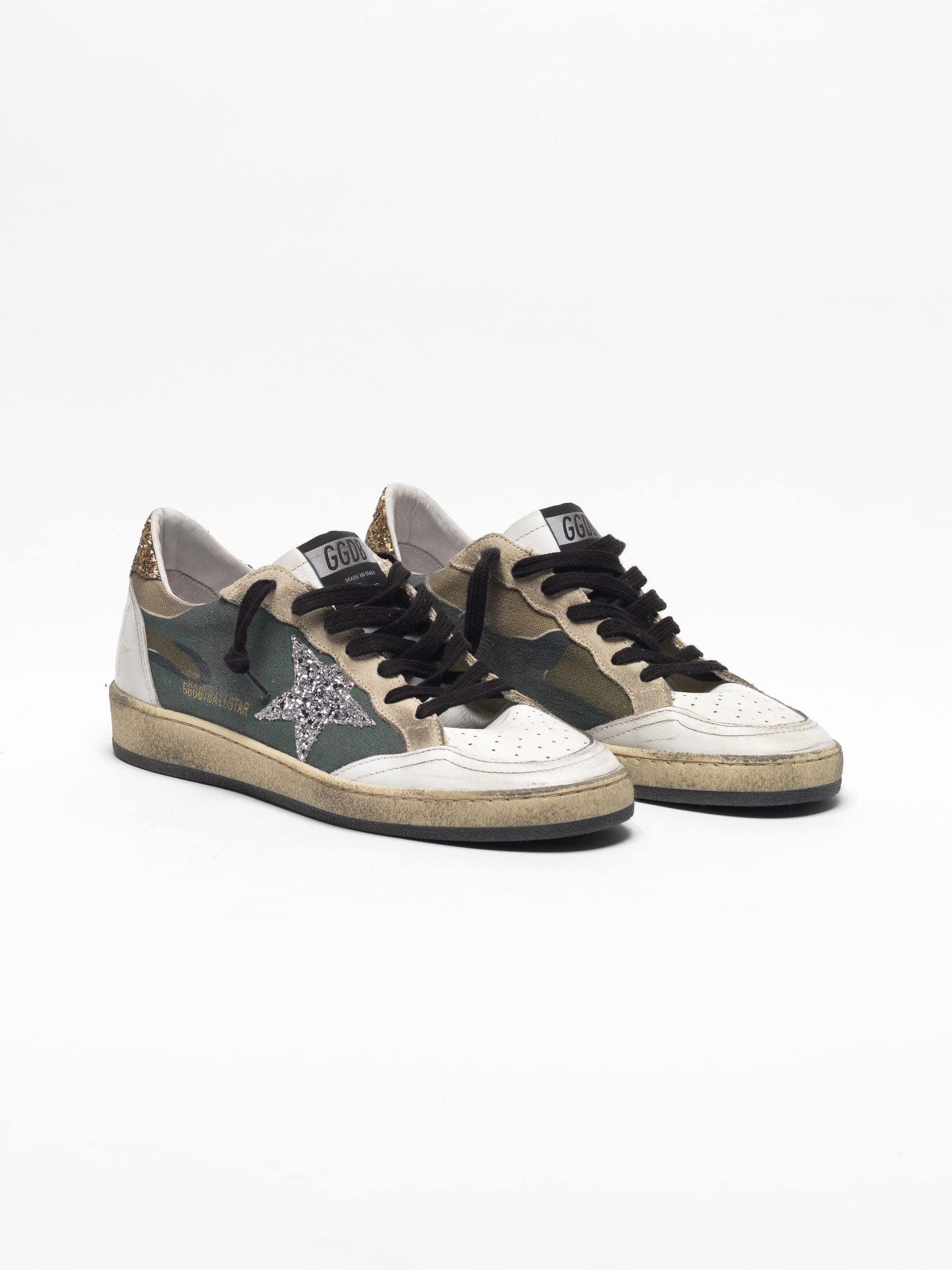 Women | Camouflage Ball Star Sneakers with Glittery Star & Heel Tab - Image 8