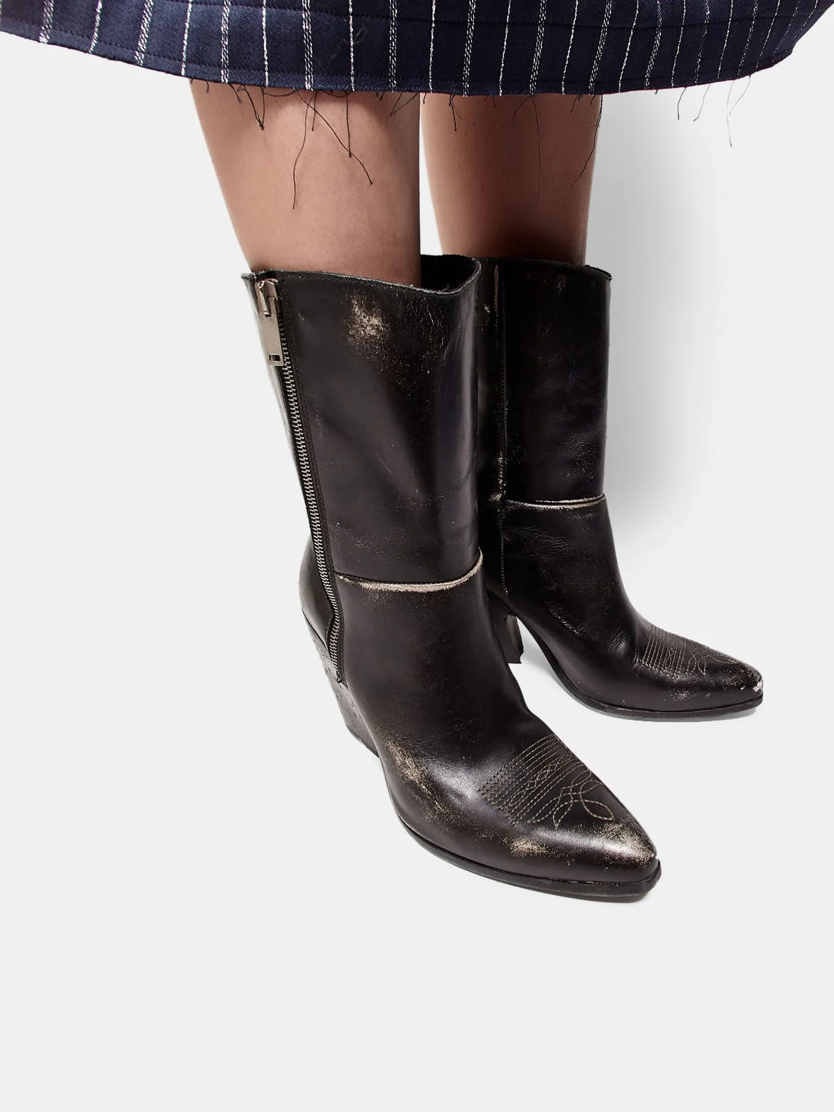 Women | Candy Mid Boots Vintage Treatment Leather - Image 2