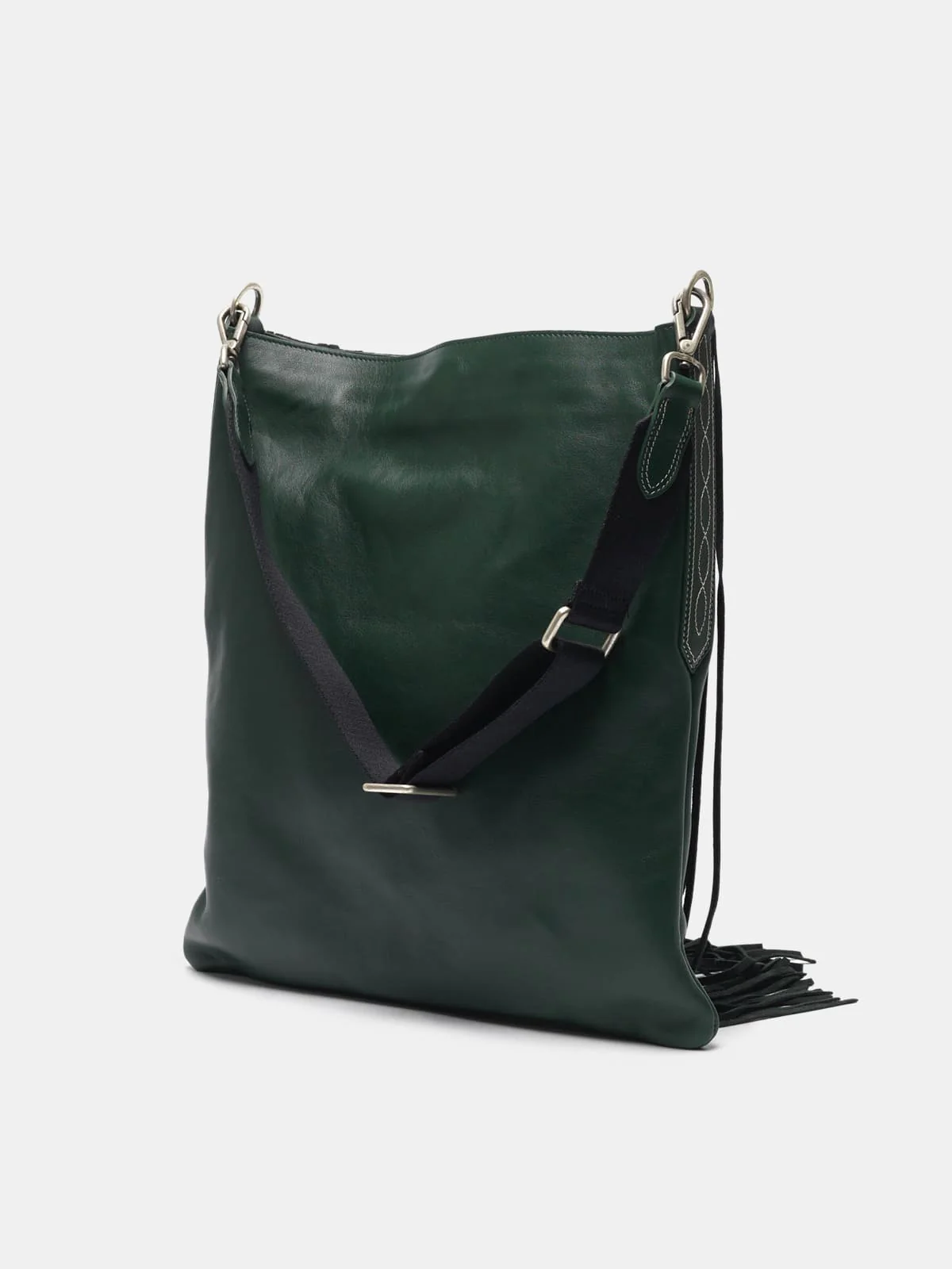 Women | Carry Over Hobo Bag Suede Leather with Fringe - Image 7