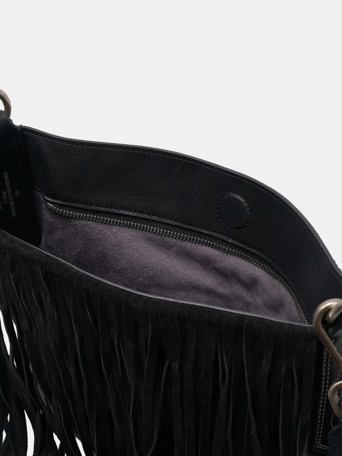 Women | Demi Hobo Bag Suede Leather with Fringes (V1) - Image 3