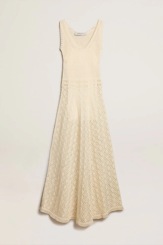 Women | Ecru-Colored Tank Dress | Ecru - Image 9