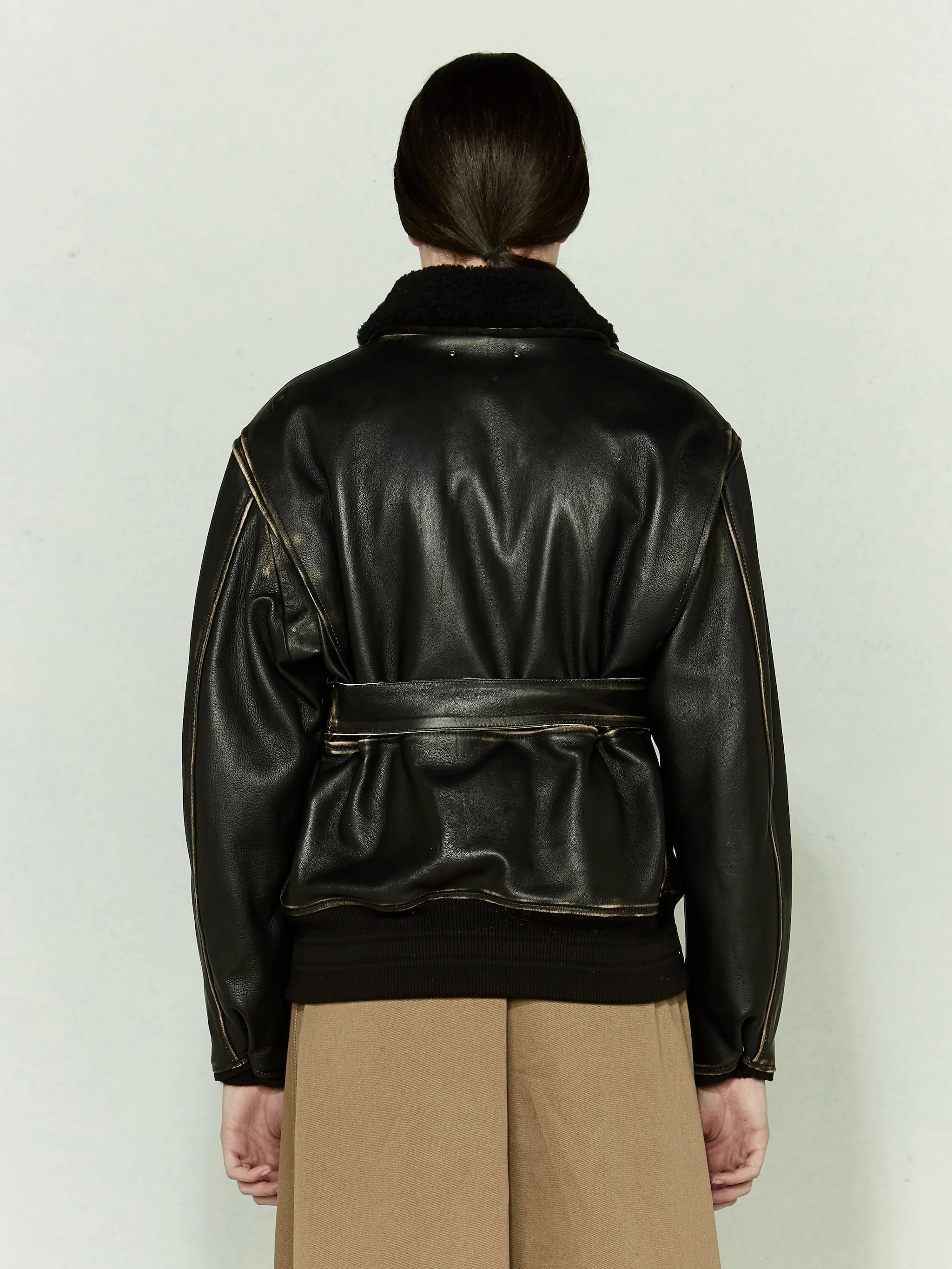 Women | Erika Bomber Jacket Vintage-Look Nappa Leather - Image 5