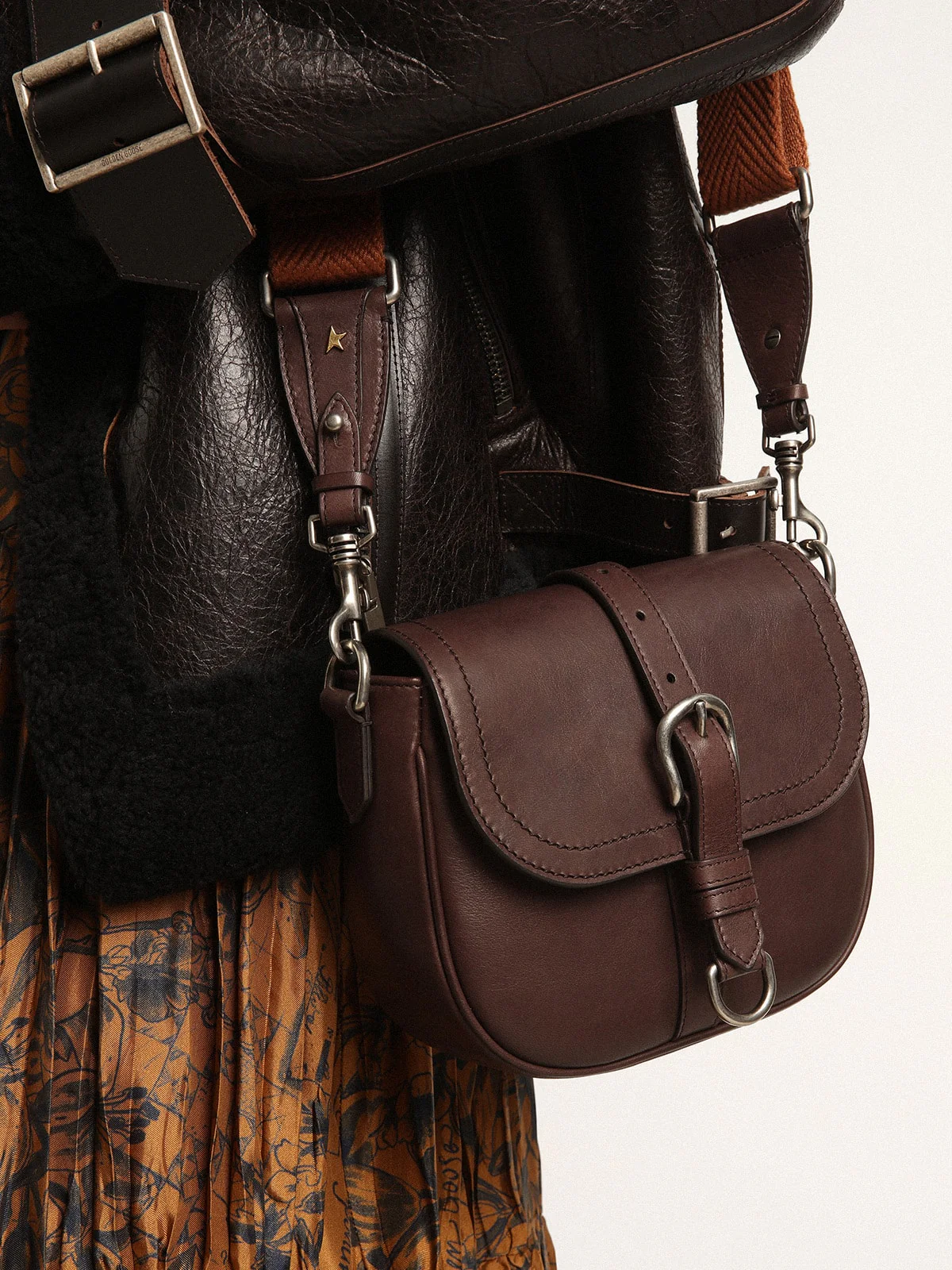 Women | Francis Bag Small Dark Brown Leather | Dark Brown - Image 10