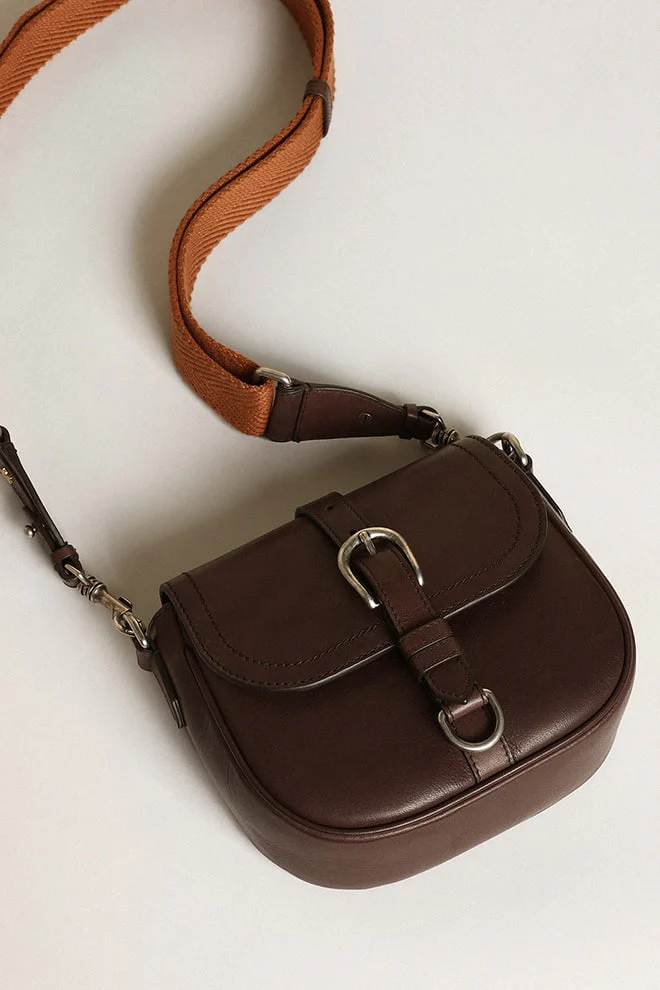 Women | Francis Bag Small Dark Brown Leather | Dark Brown - Image 8