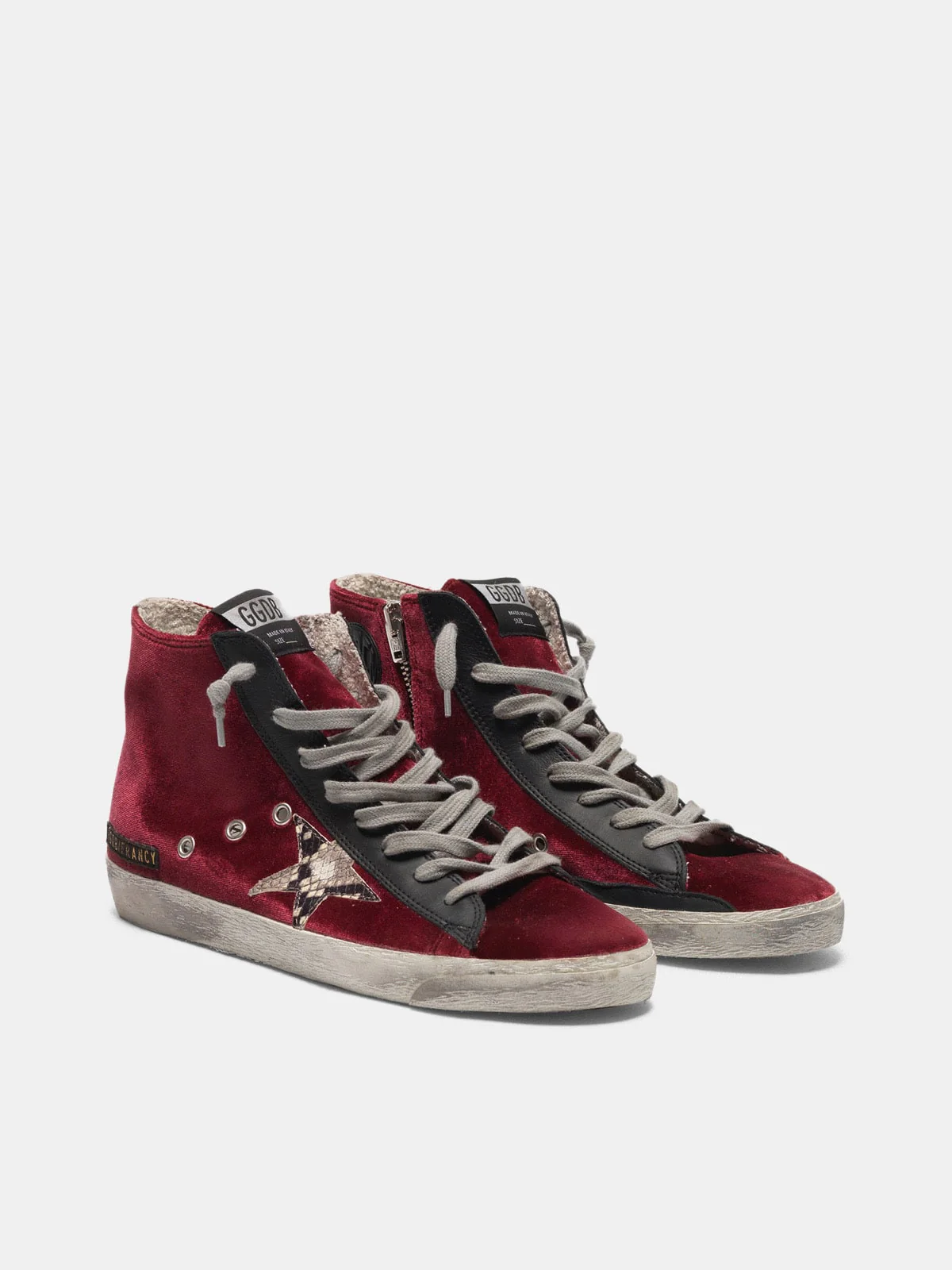 Women | Francy Sneakers Velvet with Snake-Print Star - Image 5