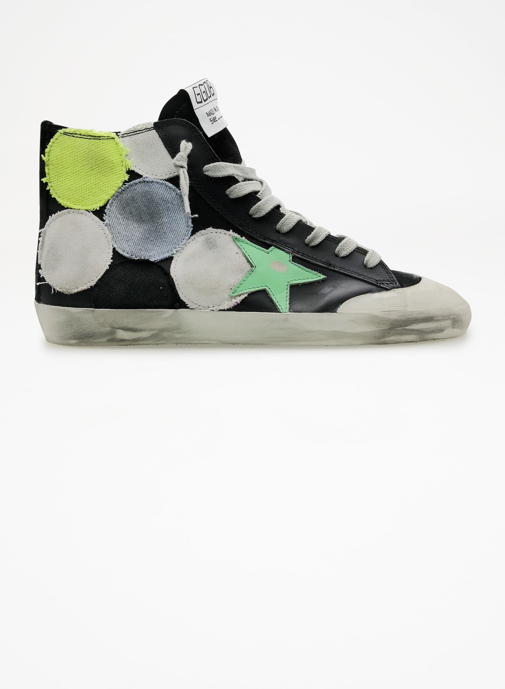 Women | Francy Sneakers with Colored Polka-Dot Patches | Multicolor x Black x Spring Bud Black Brown Leo - Image 4