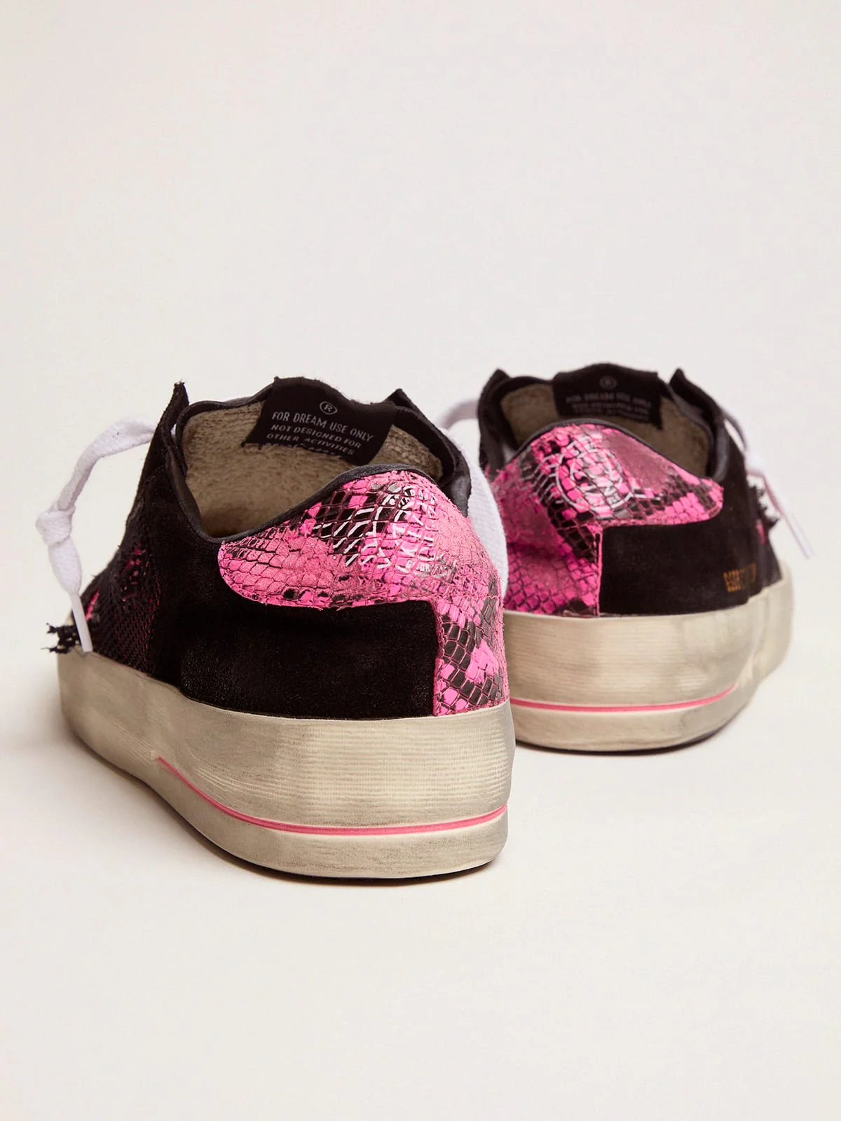 Women | Fuchsia & Black Limited Edition Lab Stardan Sneakers | Black x Pink Fluo - Image 4