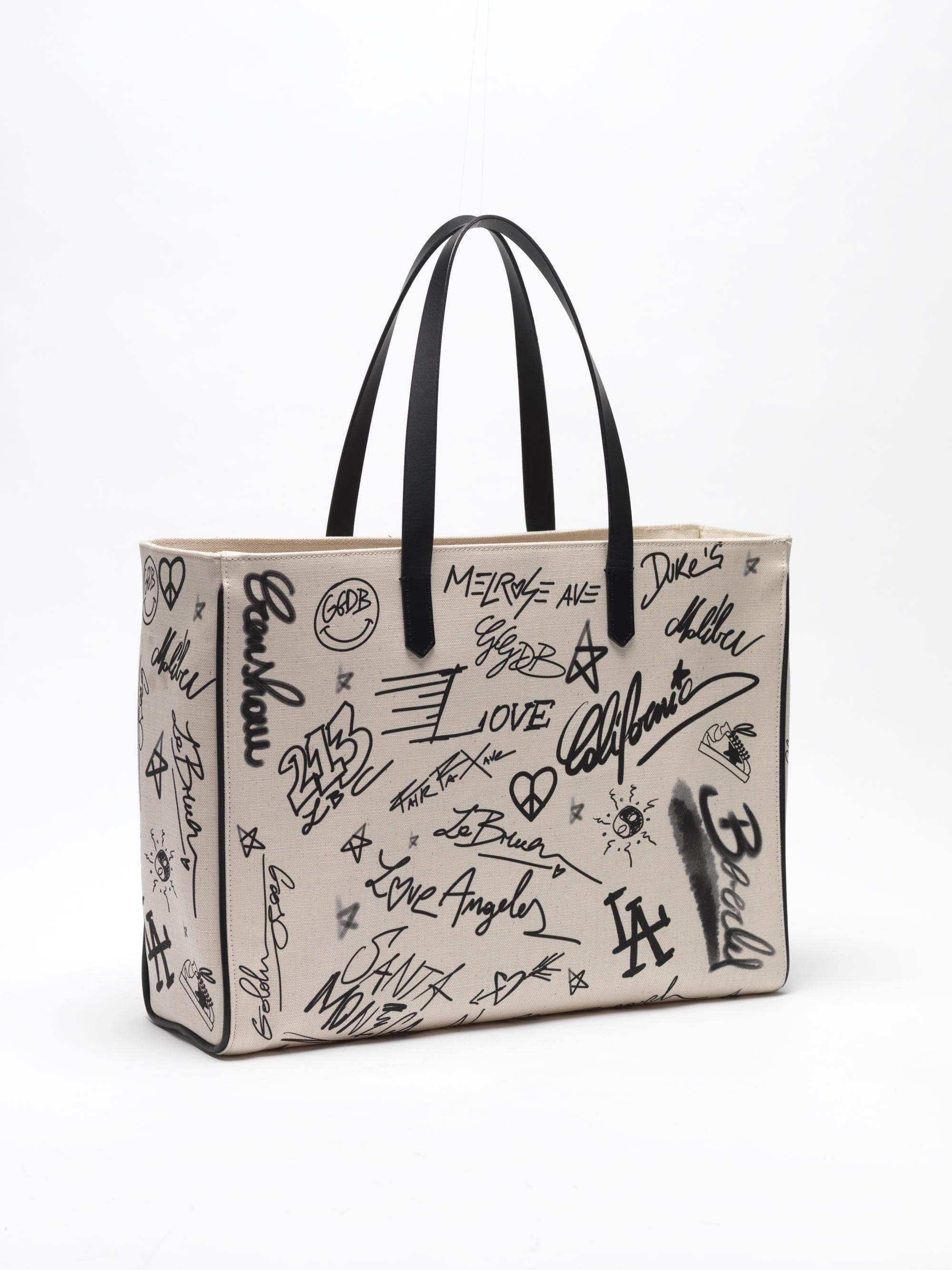 Women | Graffiti Print East-West California Bag - Image 5