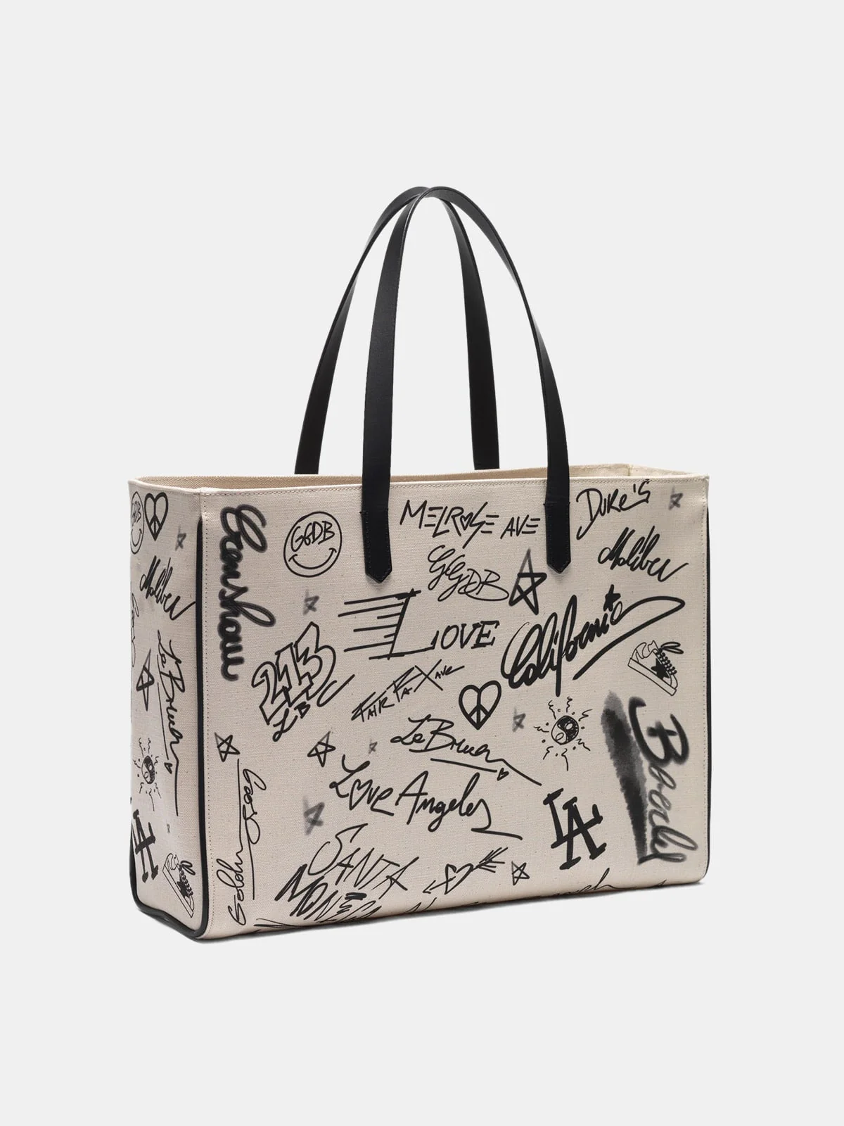 Women | Graffiti Print East-West California Bag - Image 6