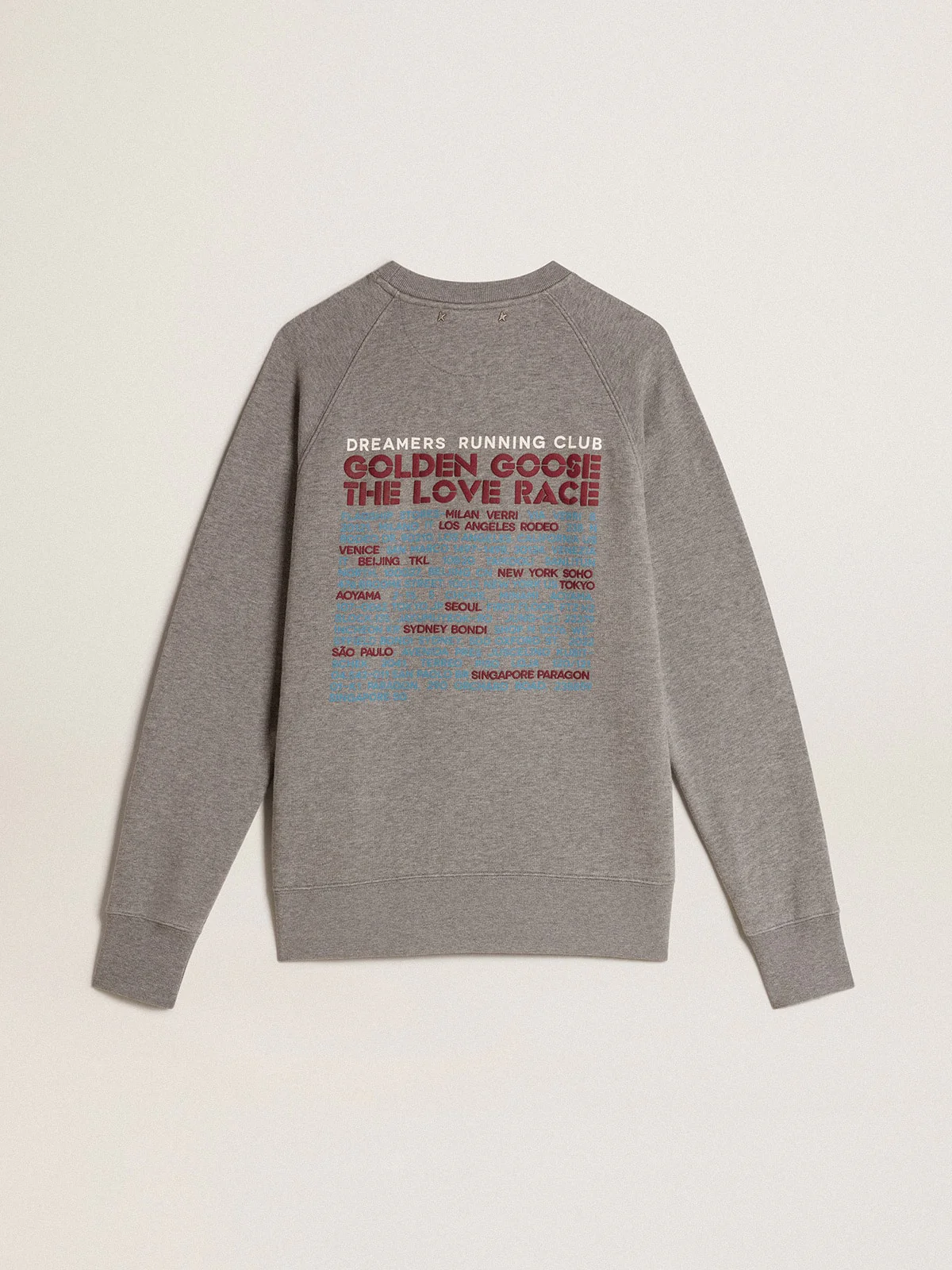 Women | Gray Melange Cotton Sweatshirt with Manifesto On The Back | Grey Melange x Windsor Wine - Image 5