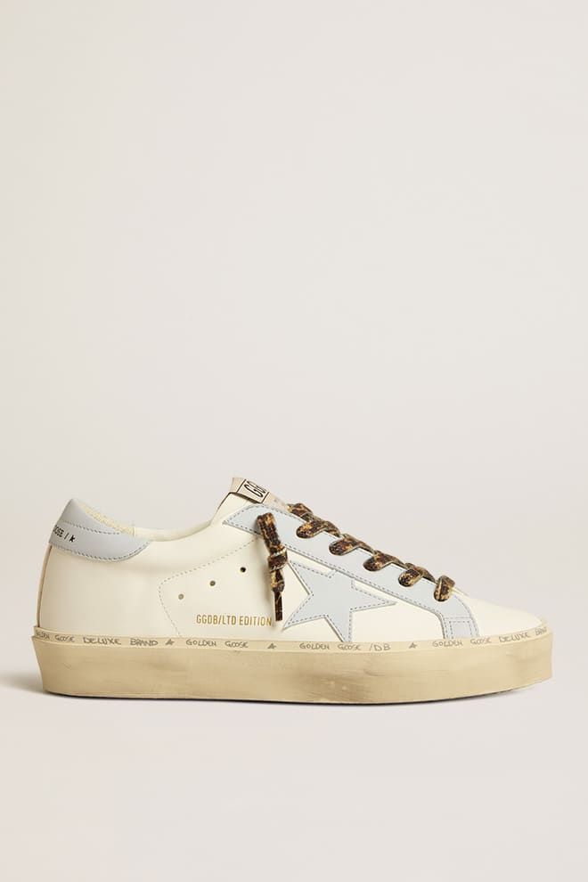 Women | Hi Star Ltd Leather with Light Blue Leather Star & Heel Tab | Butter x Light Blue - Image 4