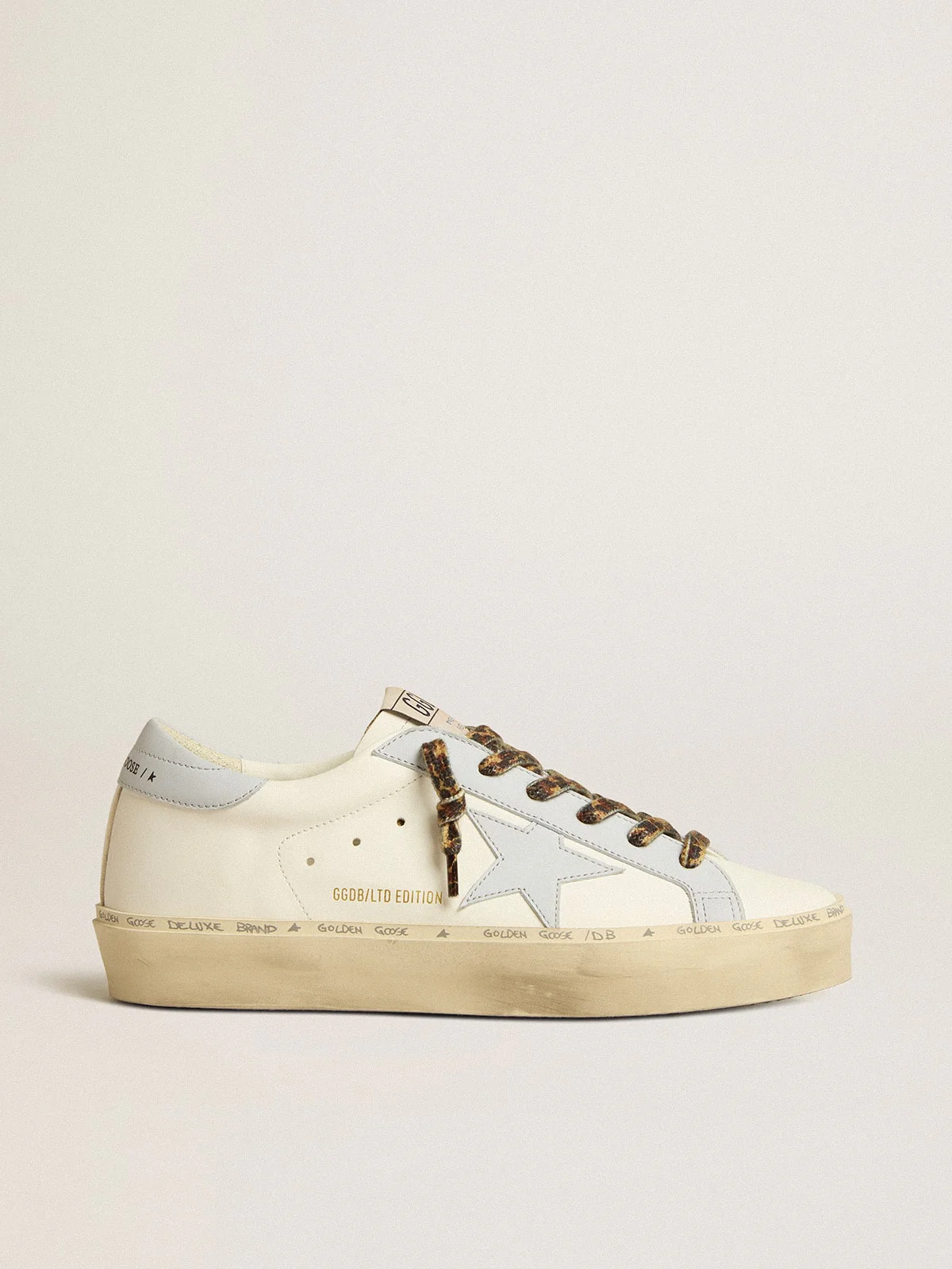 Women | Hi Star Ltd Leather with Light Blue Leather Star & Heel Tab | Butter x Light Blue - Image 7