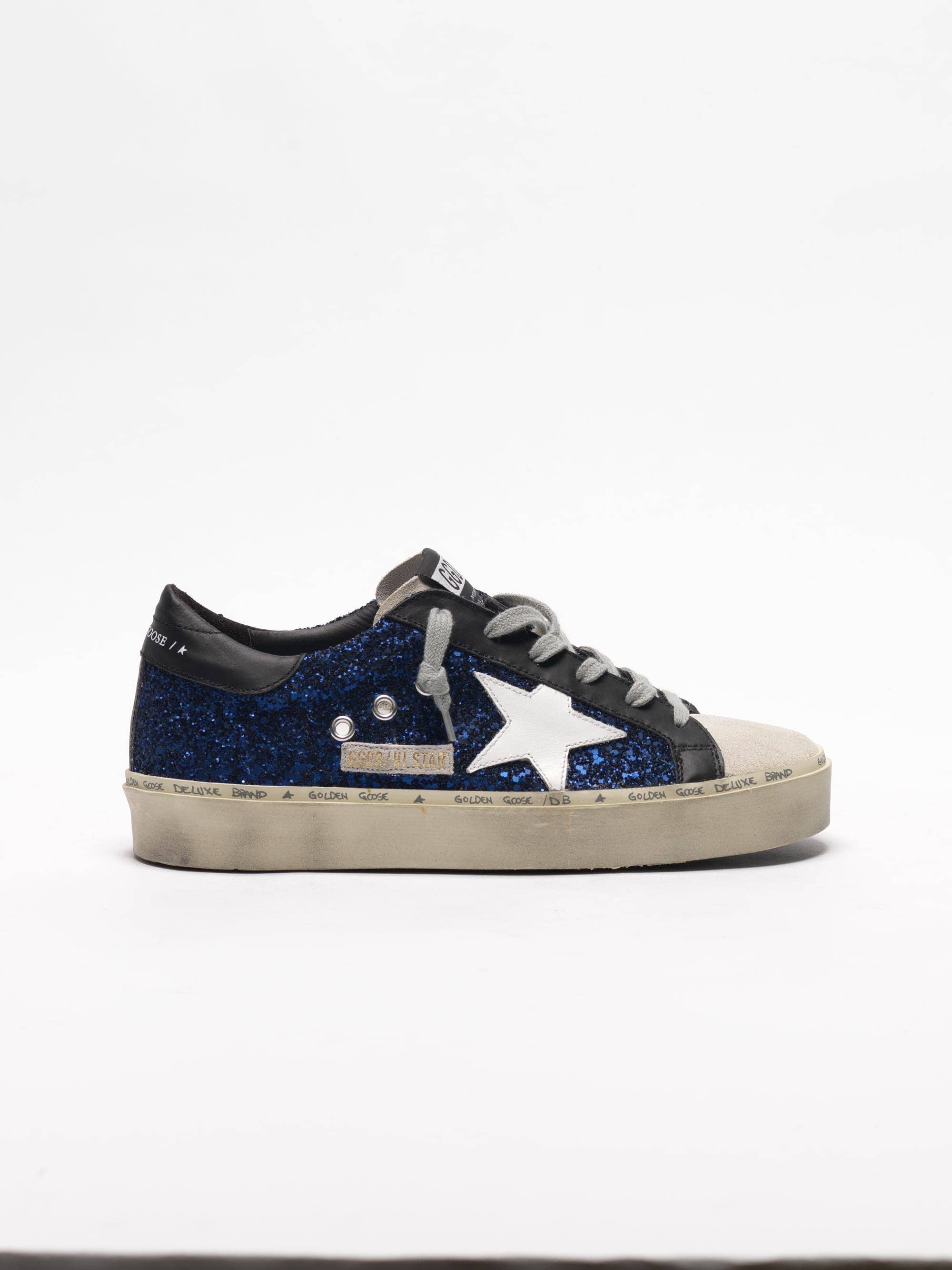 Women | Hi Star Sneakers Suede with Blue Glitter - Image 6