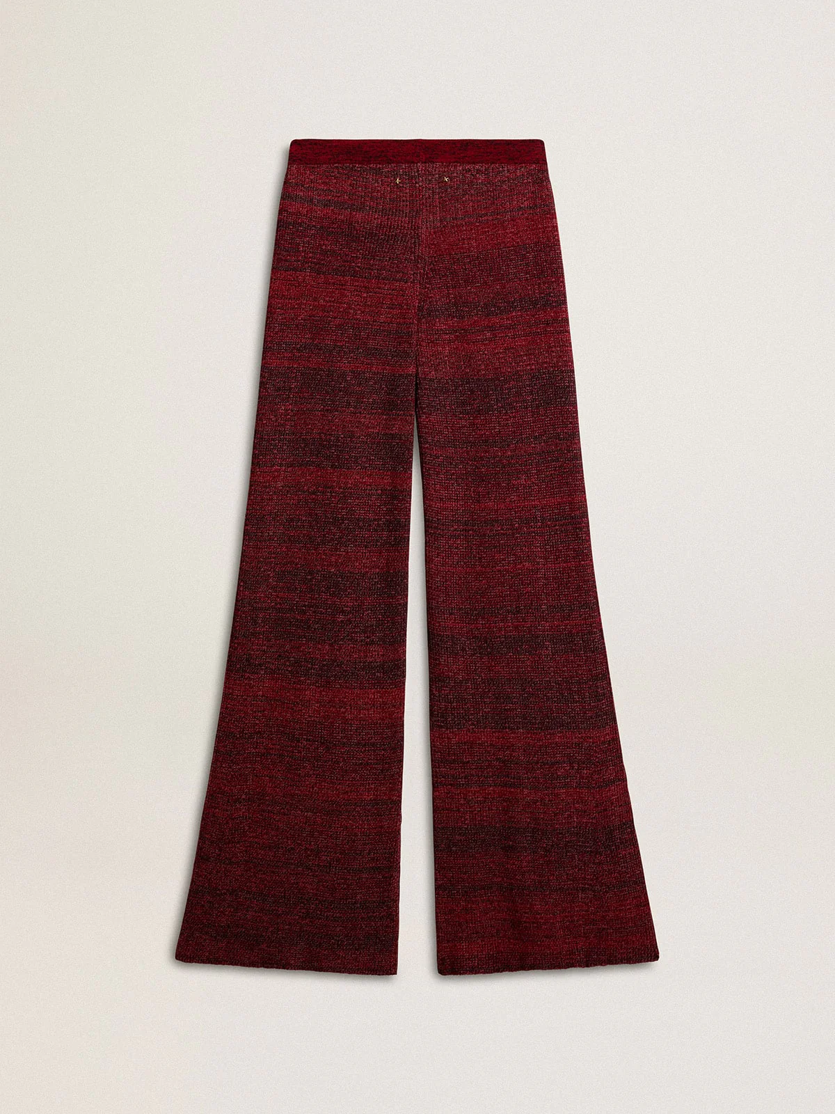 Women | Irregular-Striped Cotton Pants | Catawba Grape - Image 3
