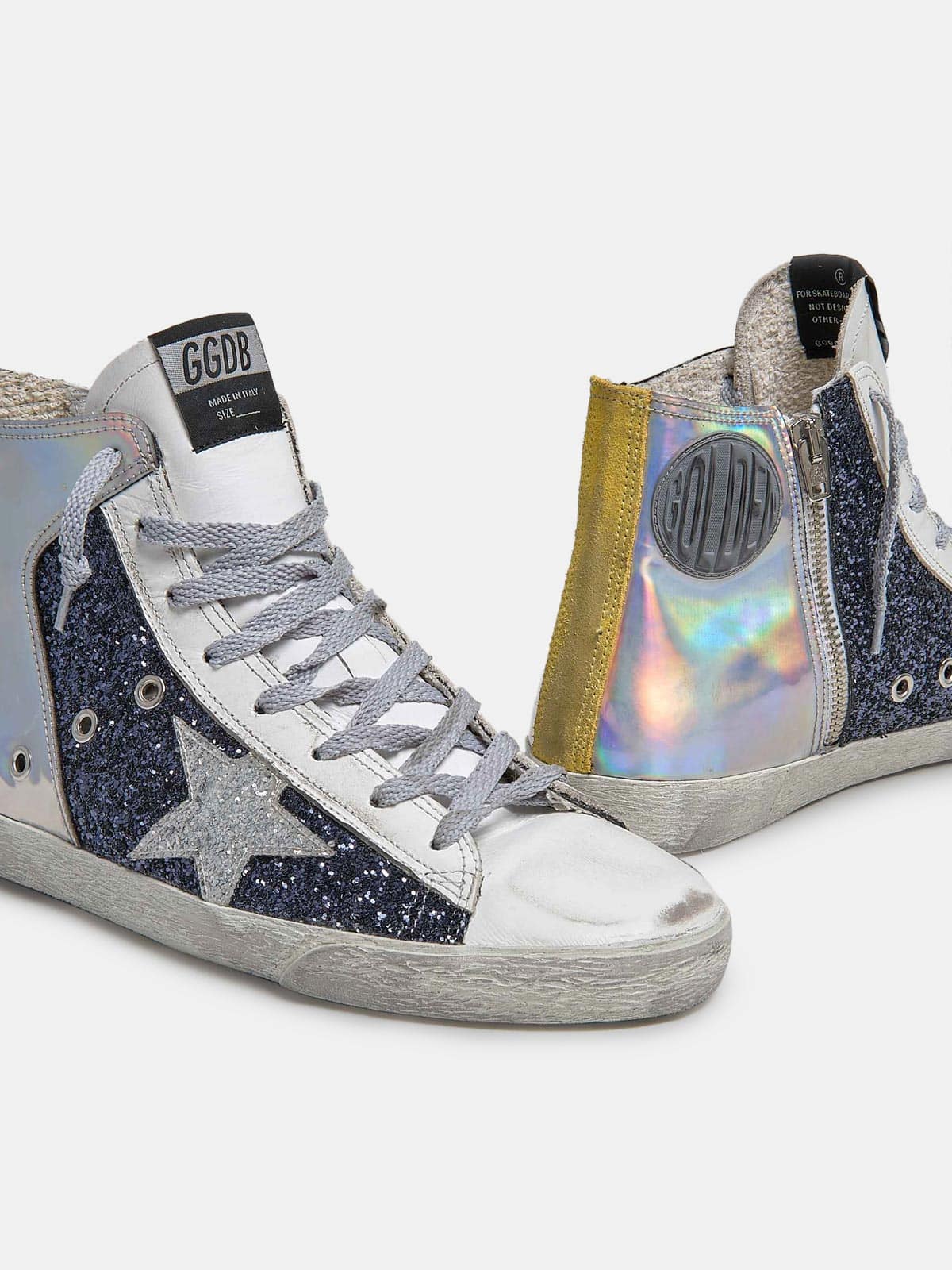 Women | Lab Limited Edition Francy Holographic Sneakers with Glitter - Image 3