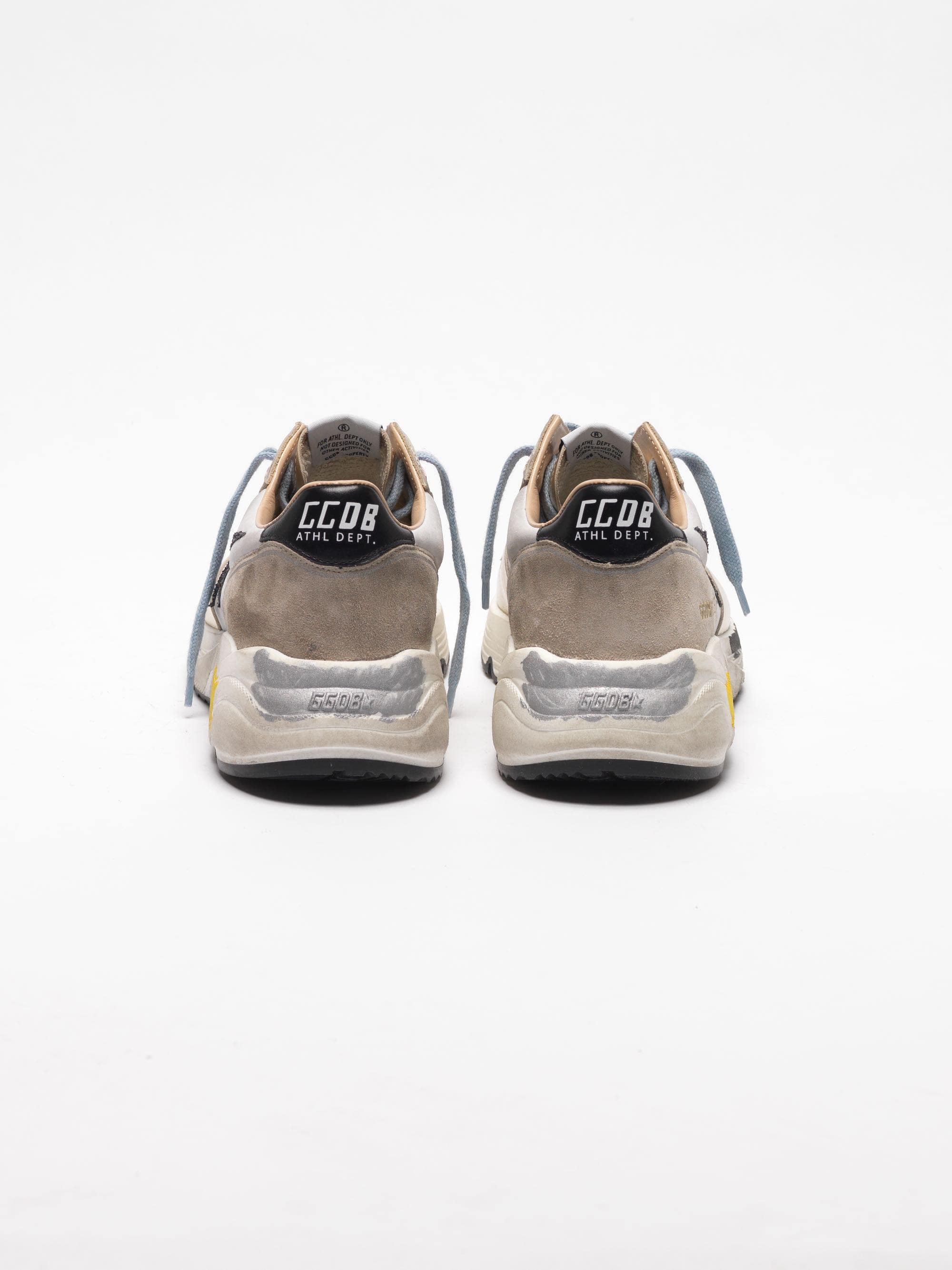 Women | Laminated Running Sneakers, Nubuck Insert & Glittery Star - Image 7