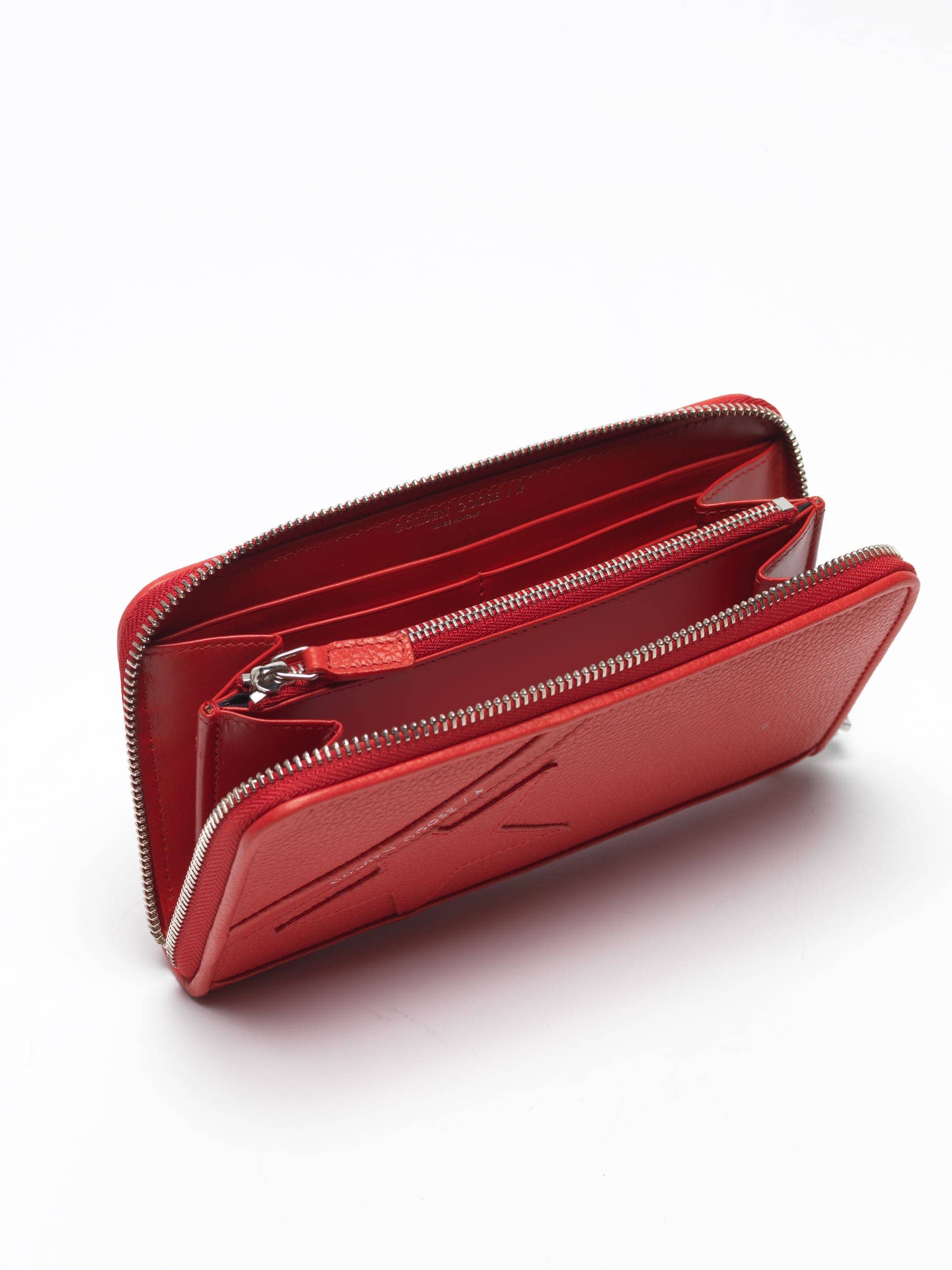 Women | Large Red Star Wallet | Red - Image 2