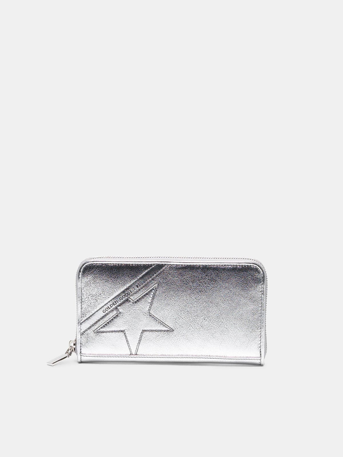 Women | Large Silver Star Wallet | Silver - Image 2