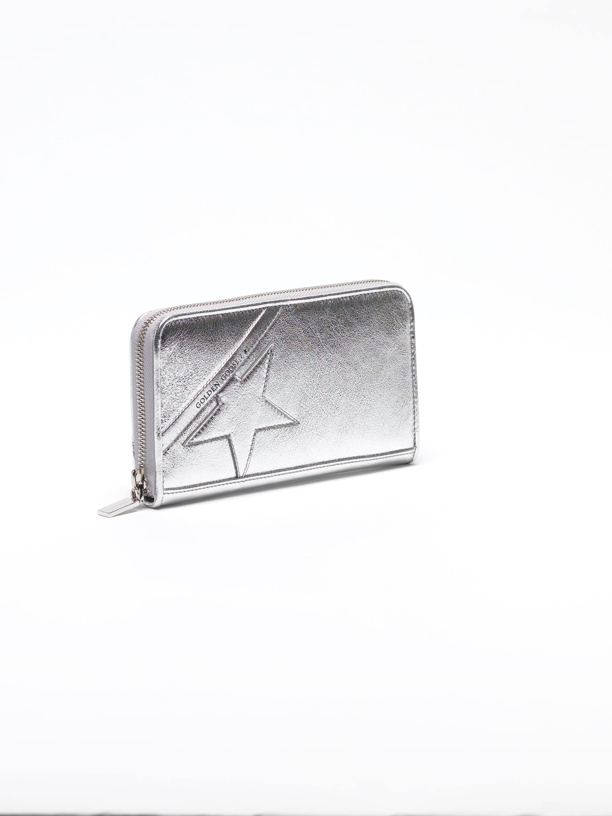Women | Large Silver Star Wallet | Silver - Image 3