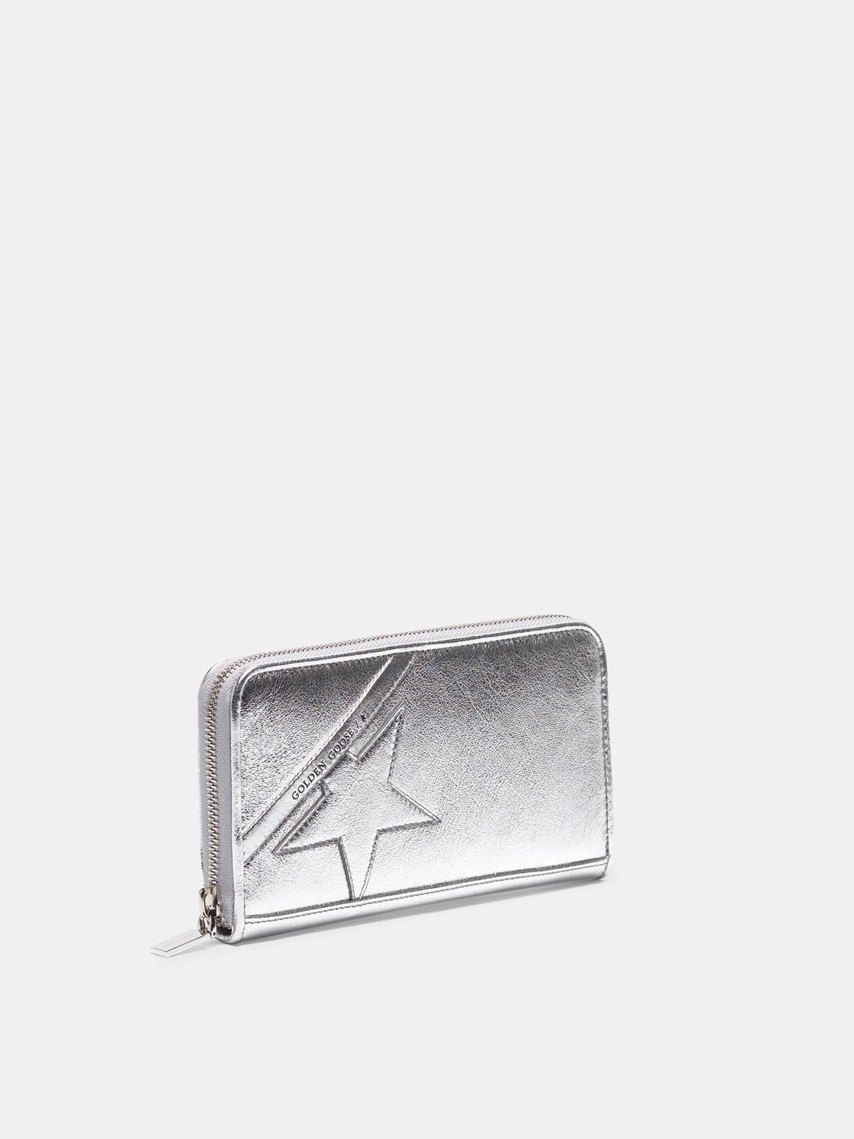 Women | Large Silver Star Wallet | Silver - Image 6