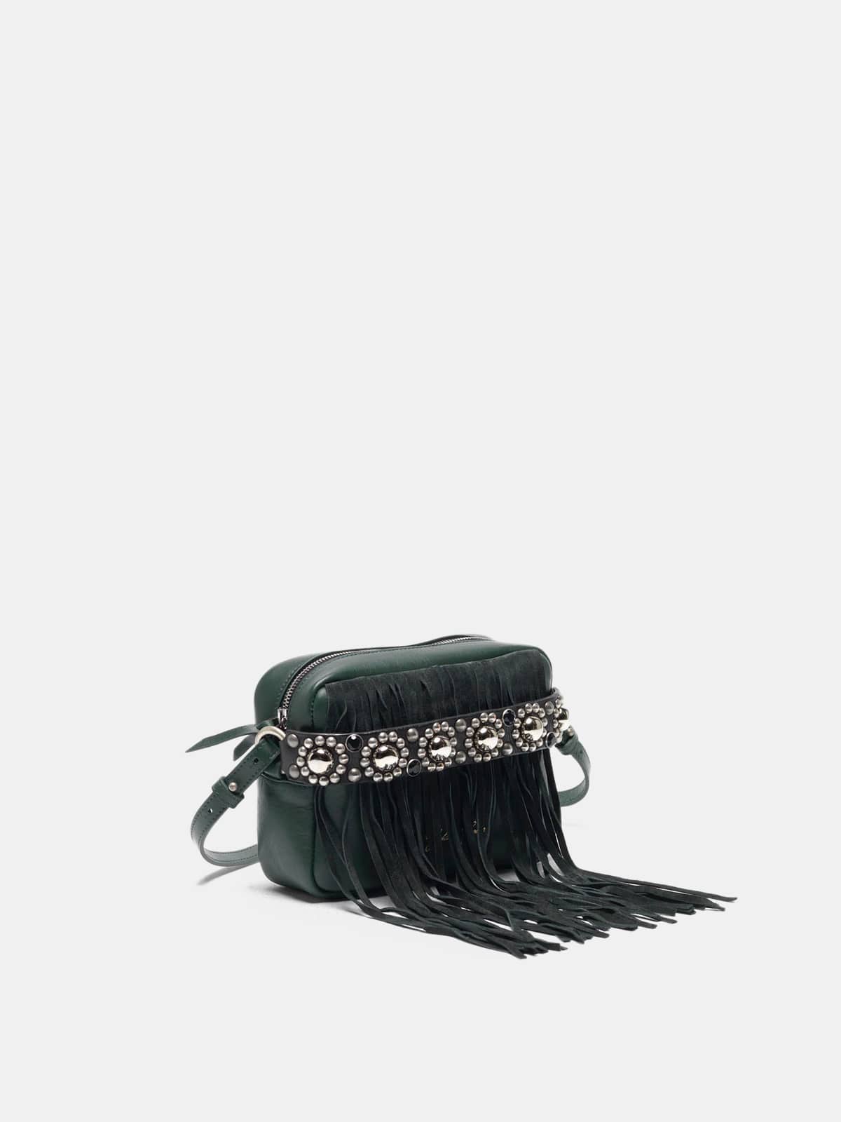 Women | Leather Camera Bag with Suede Fringe (V1) - Image 3