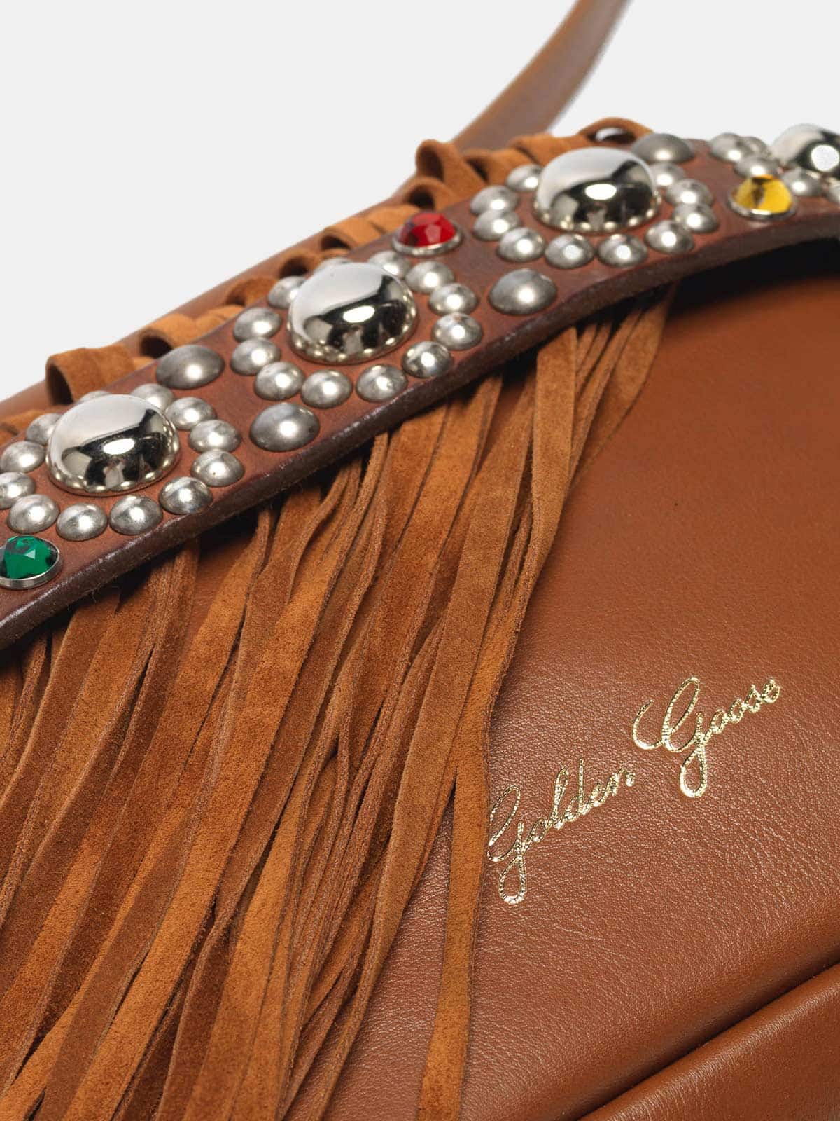 Women | Leather Camera Bag with Suede Fringe (V2) - Image 7