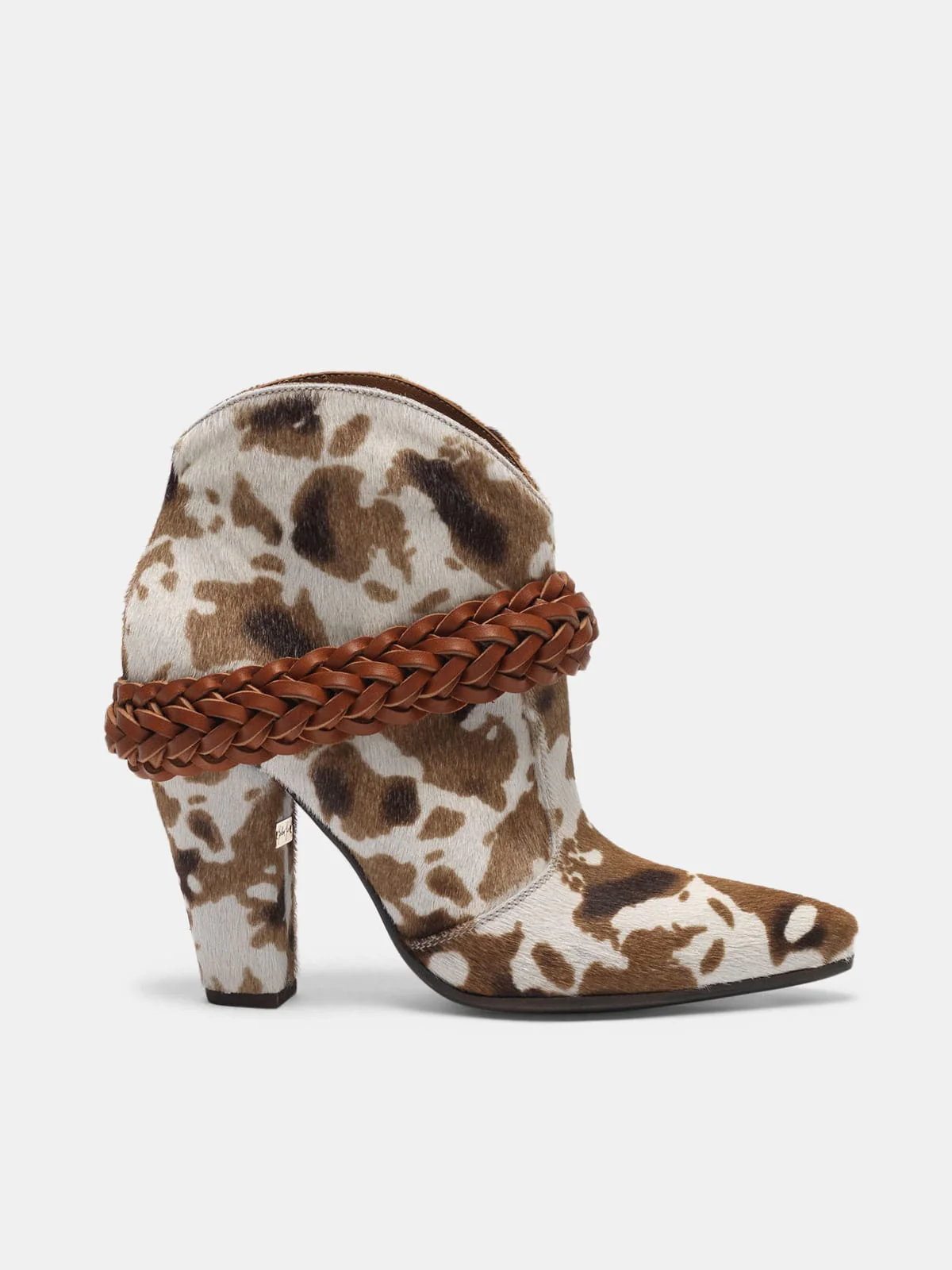 Women | Low Cow-Print Michelle Ankle Boots - Image 4