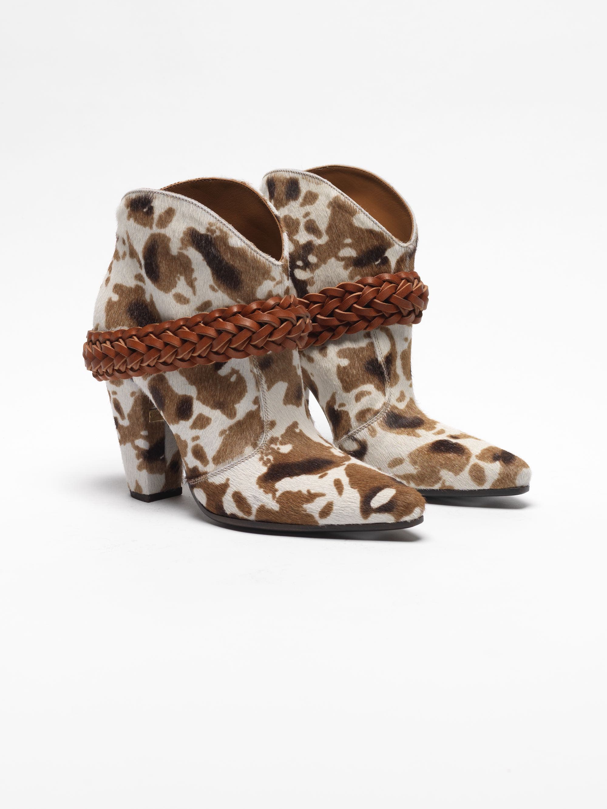 Women | Low Cow-Print Michelle Ankle Boots - Image 5