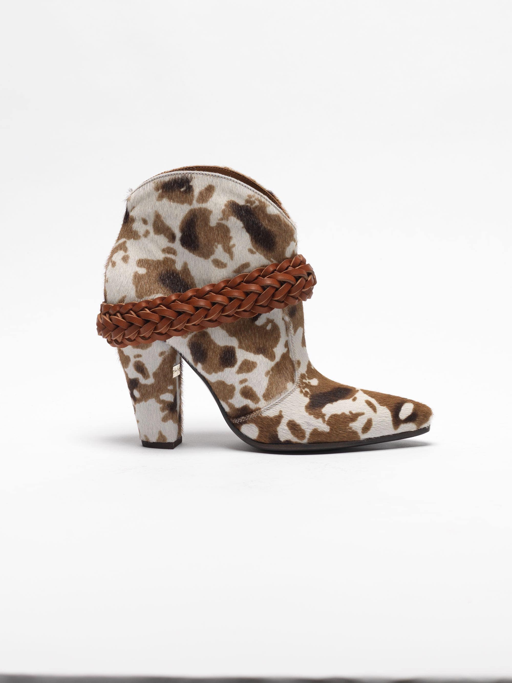 Women | Low Cow-Print Michelle Ankle Boots - Image 6