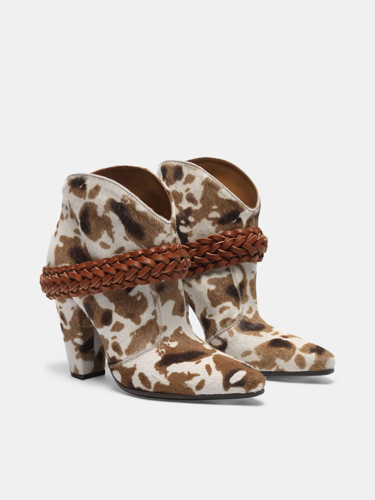 Women | Low Cow-Print Michelle Ankle Boots - Image 7
