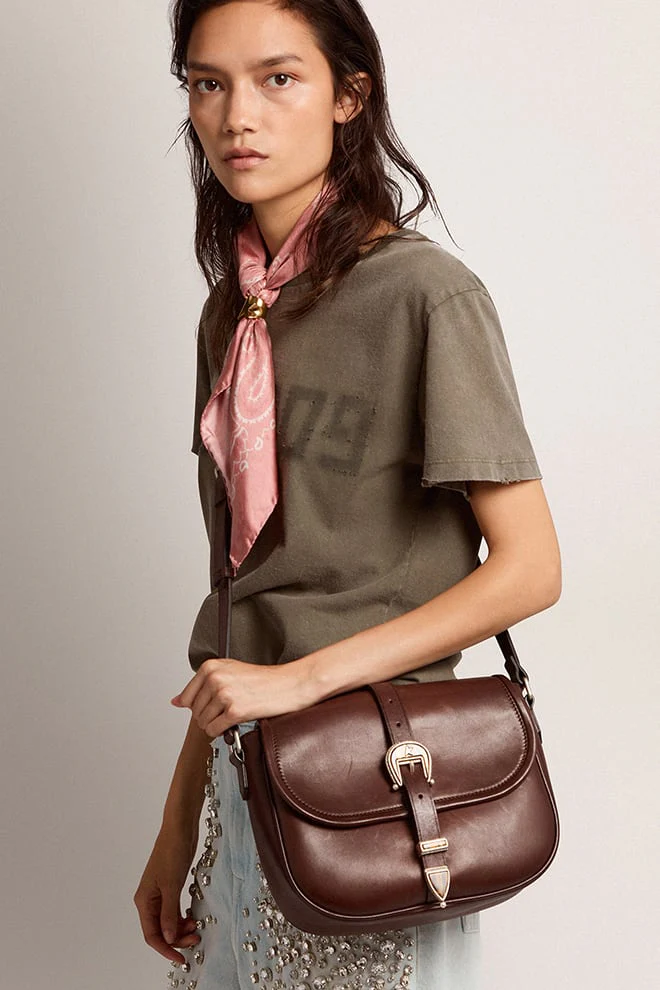 Women | Medium Rodeo Bag Dark Tan Leather | Testa Di Moro - Image 6