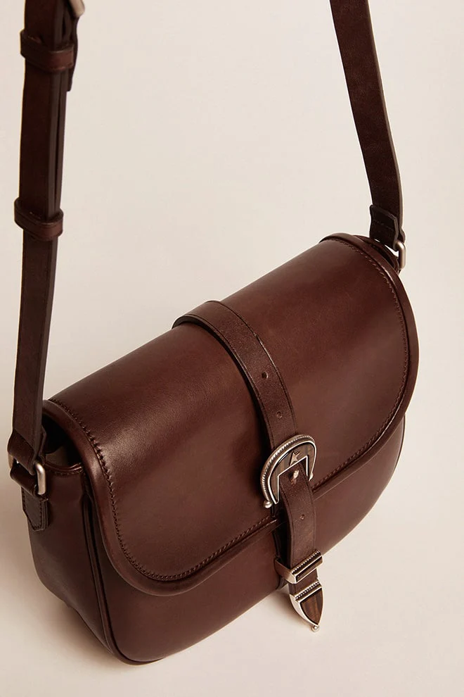 Women | Medium Rodeo Bag Dark Tan Leather | Testa Di Moro - Image 8
