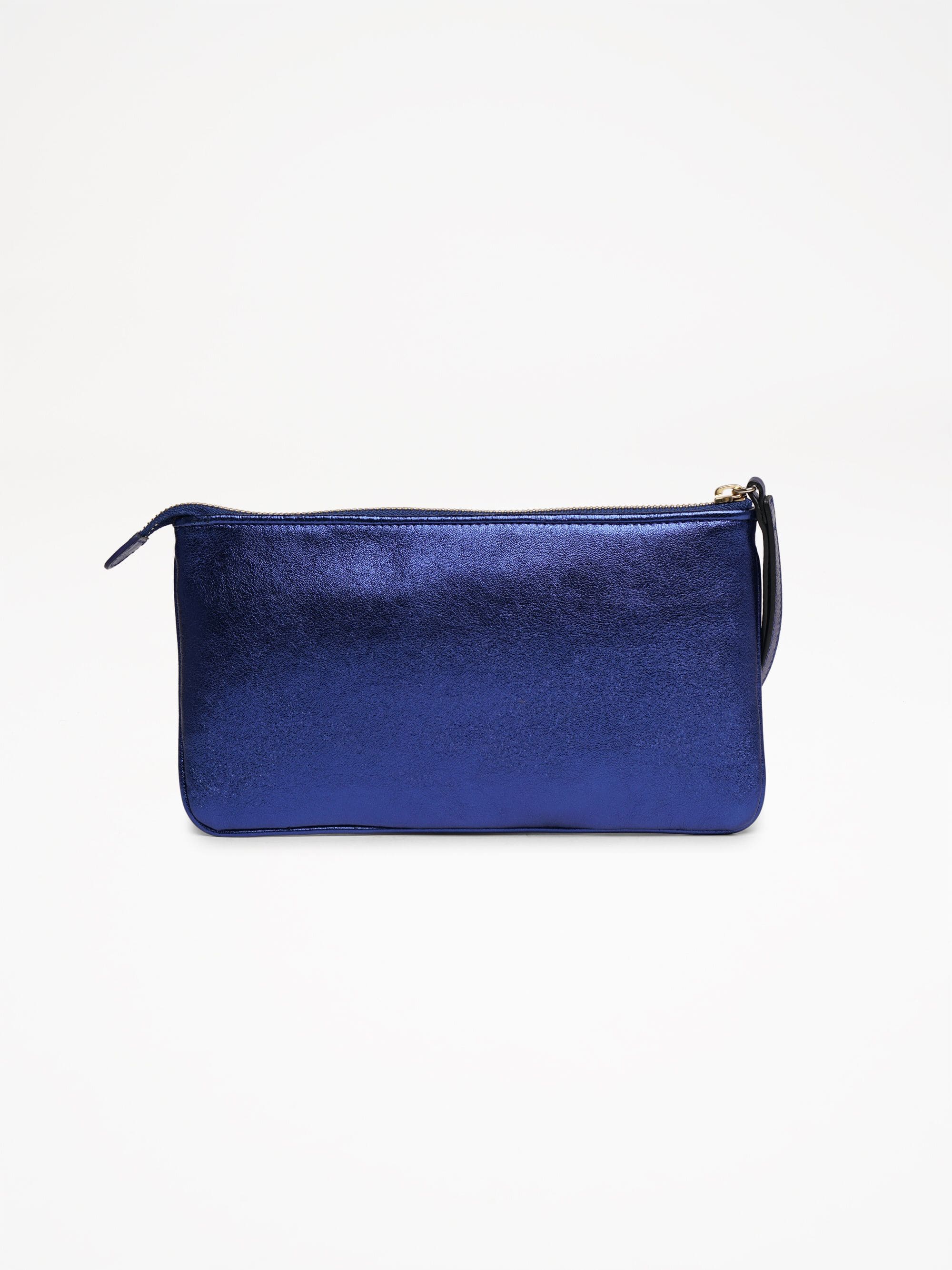 Women | Metallic Blue Star Wrist Clutch Bag - Image 9