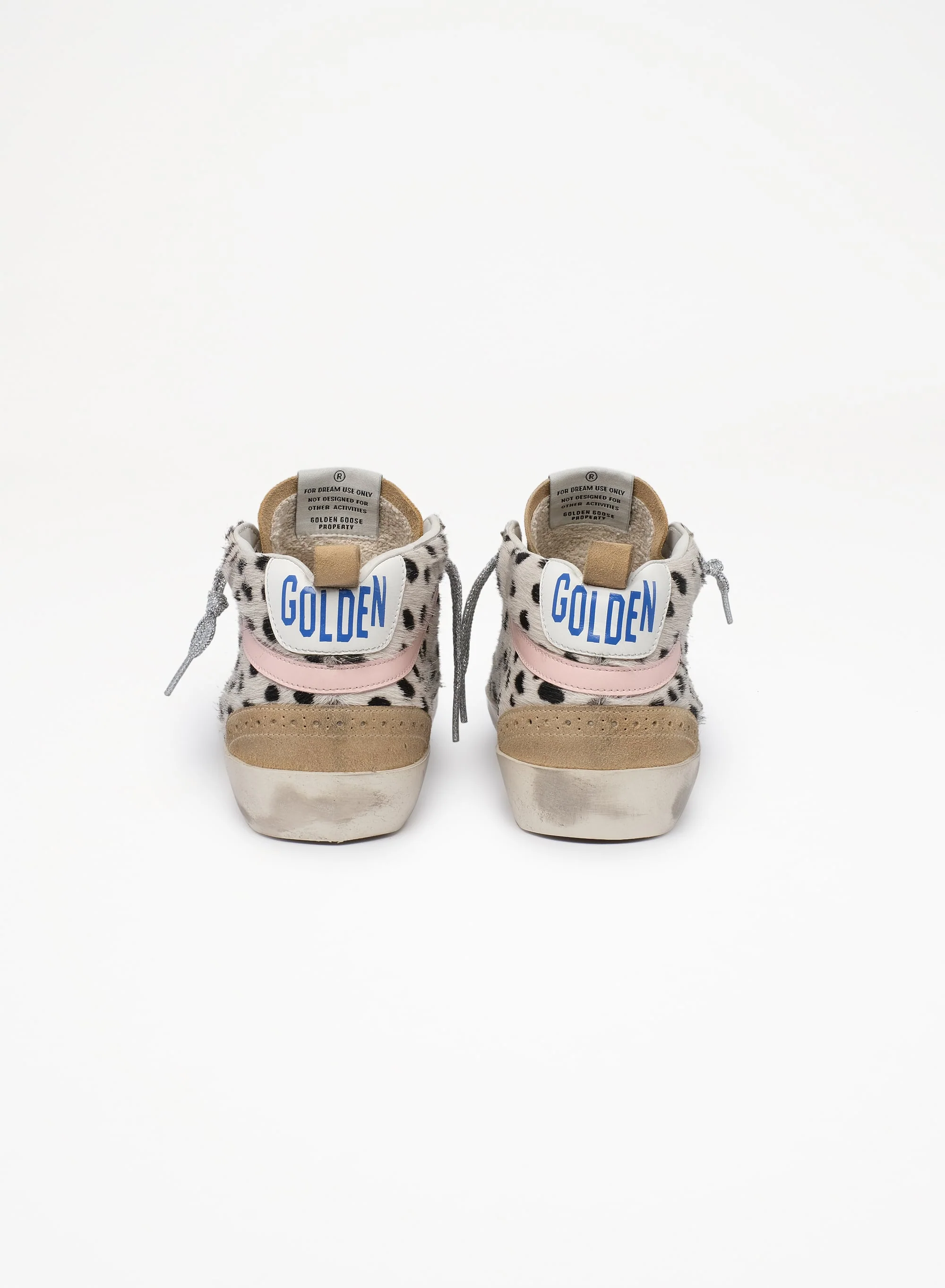 Women | Mid Star Pois Horsy Upper Leather Star Wave & Heel | White Black x White x Cappuccino x Rose Quartz - Image 7