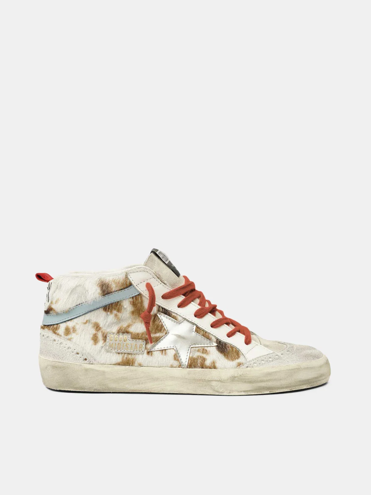 Women | Mid Star Sneakers Cow-Print Pony Skin - Image 2