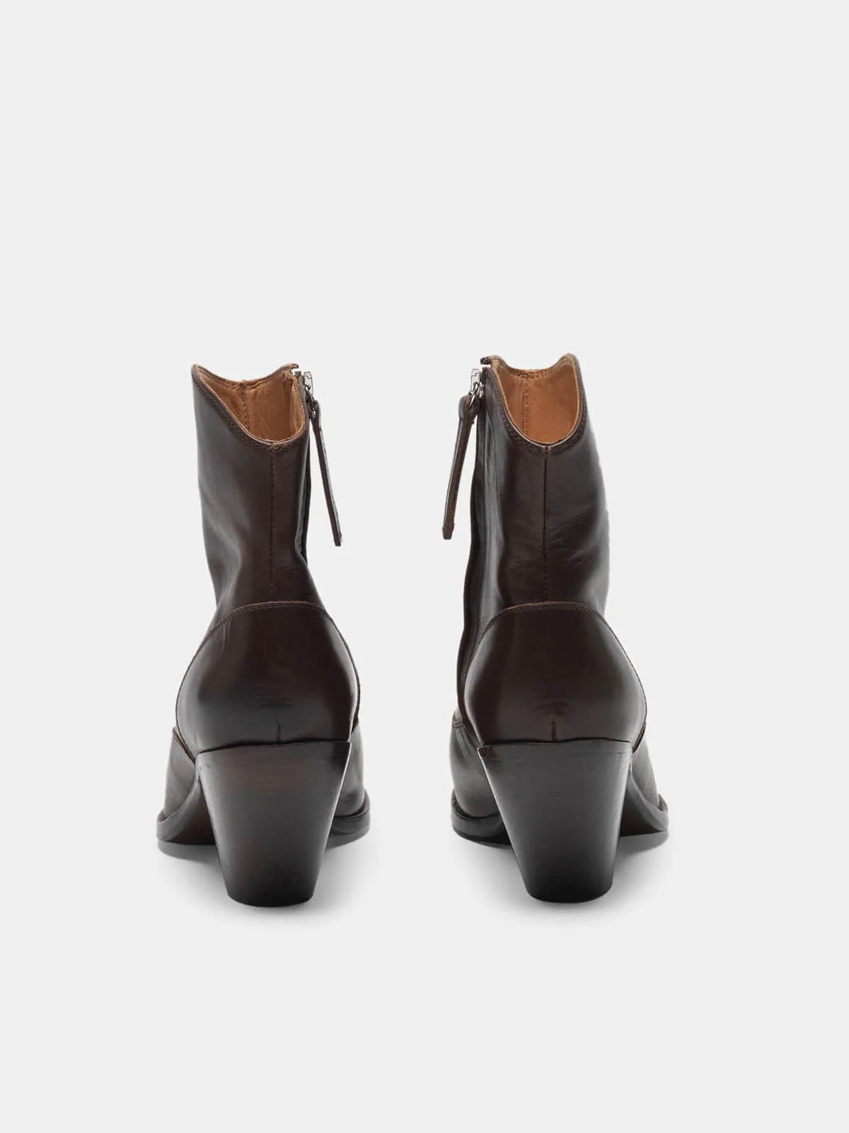 Women | Nora Ankle Boots with A Gold Star & Metal Plate (V1) - Image 3