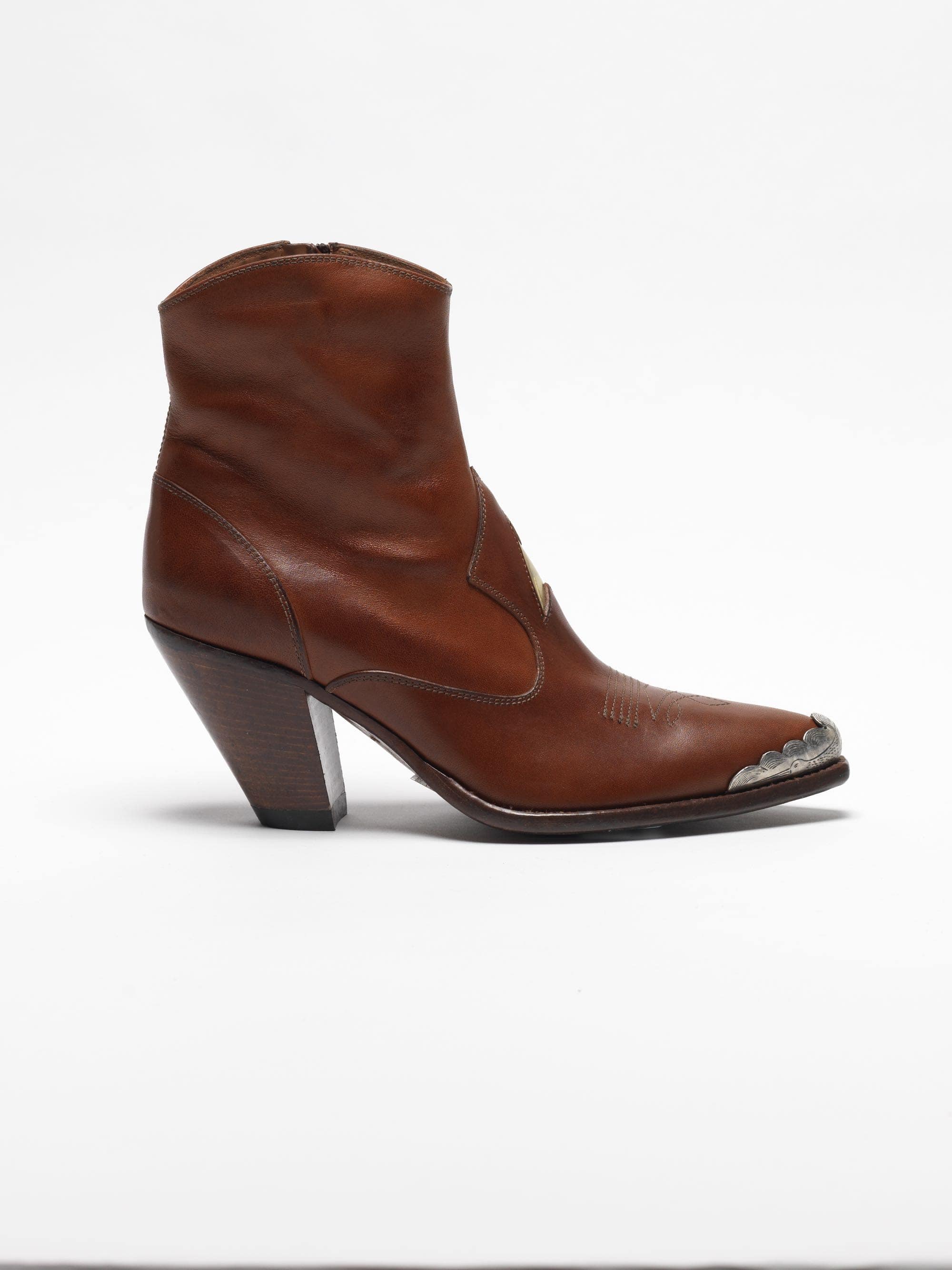 Women | Nora Leather Ankle Boots - Image 2
