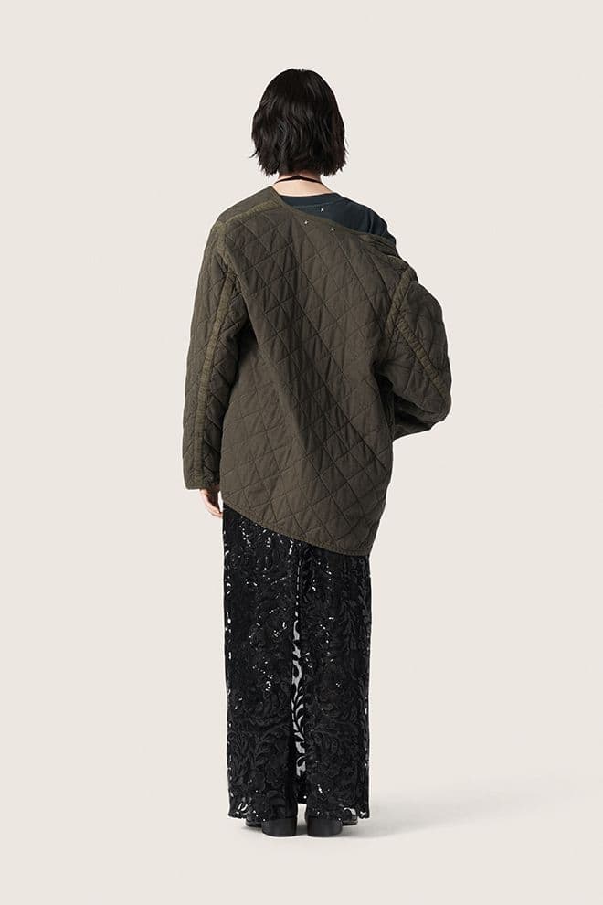 Women | Olive-Green Quilted Jacket | Vintage Olive - Image 9