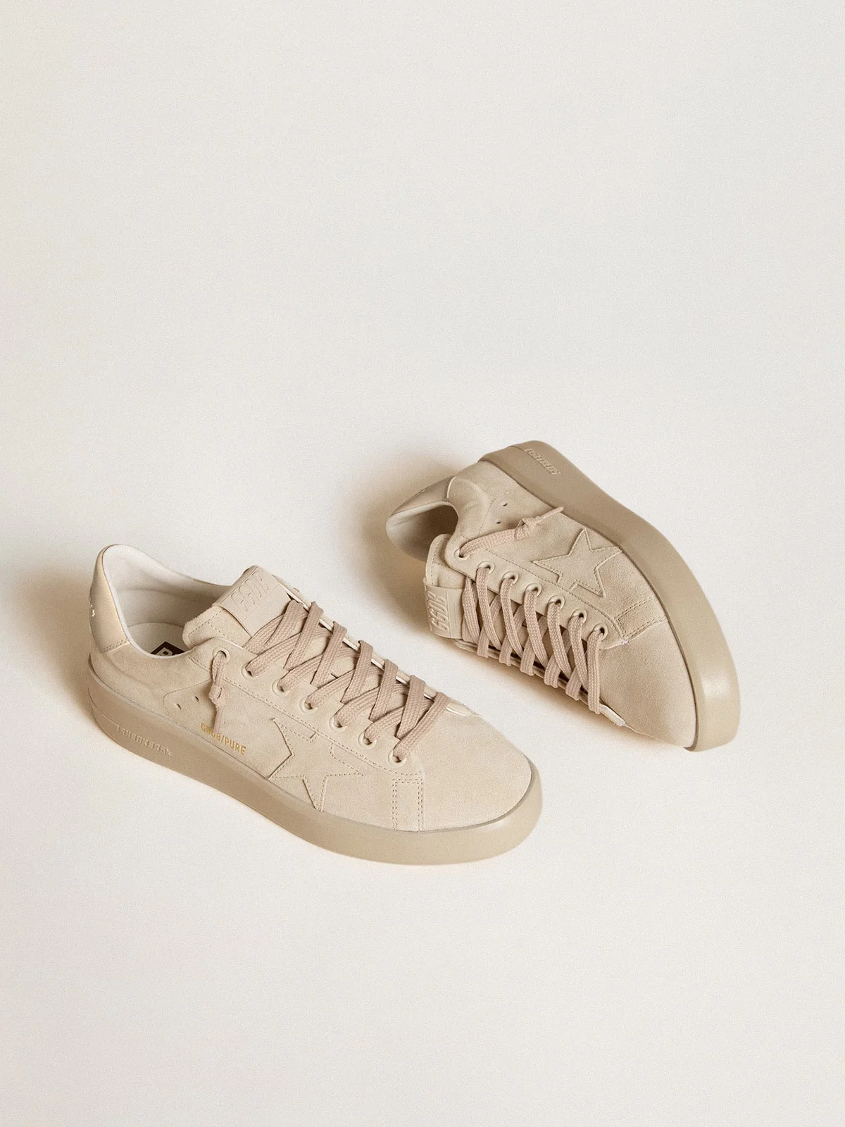 Women | Pure-Star Wo Beige Leather | Nacreous Clouds x White - Image 3