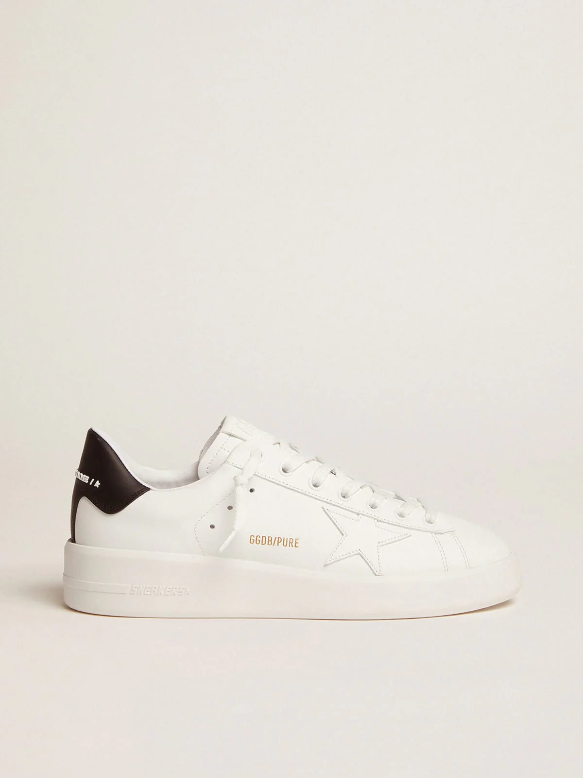 Women | Purestar White Leather | White x Black - Image 4