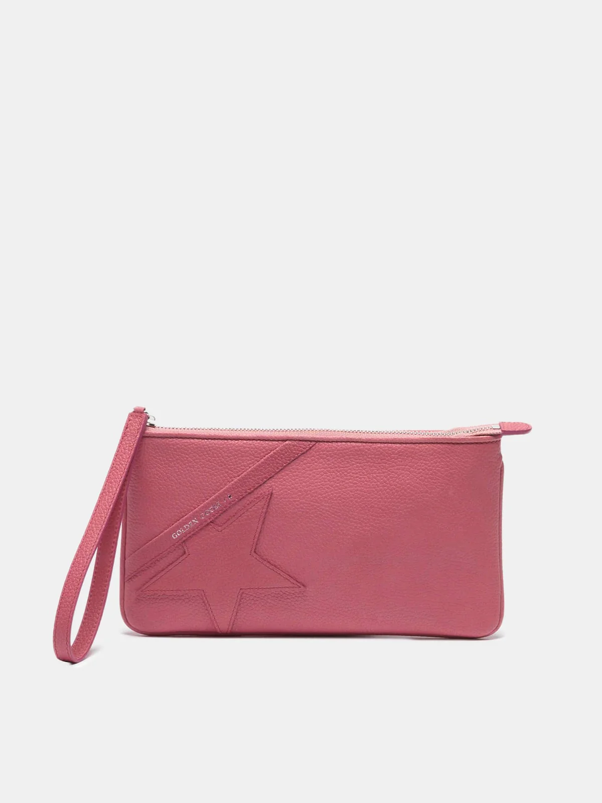 Women | Red Star Wrist Clutch Bag Grained Leather - Image 3